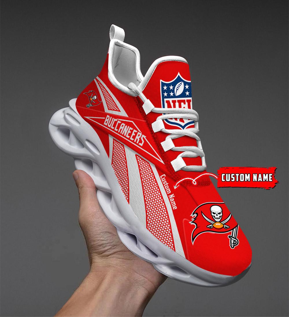 Ideafootwear Tampa Bay Buccaneers Max Soul Shoes Sneakers For Men And Women