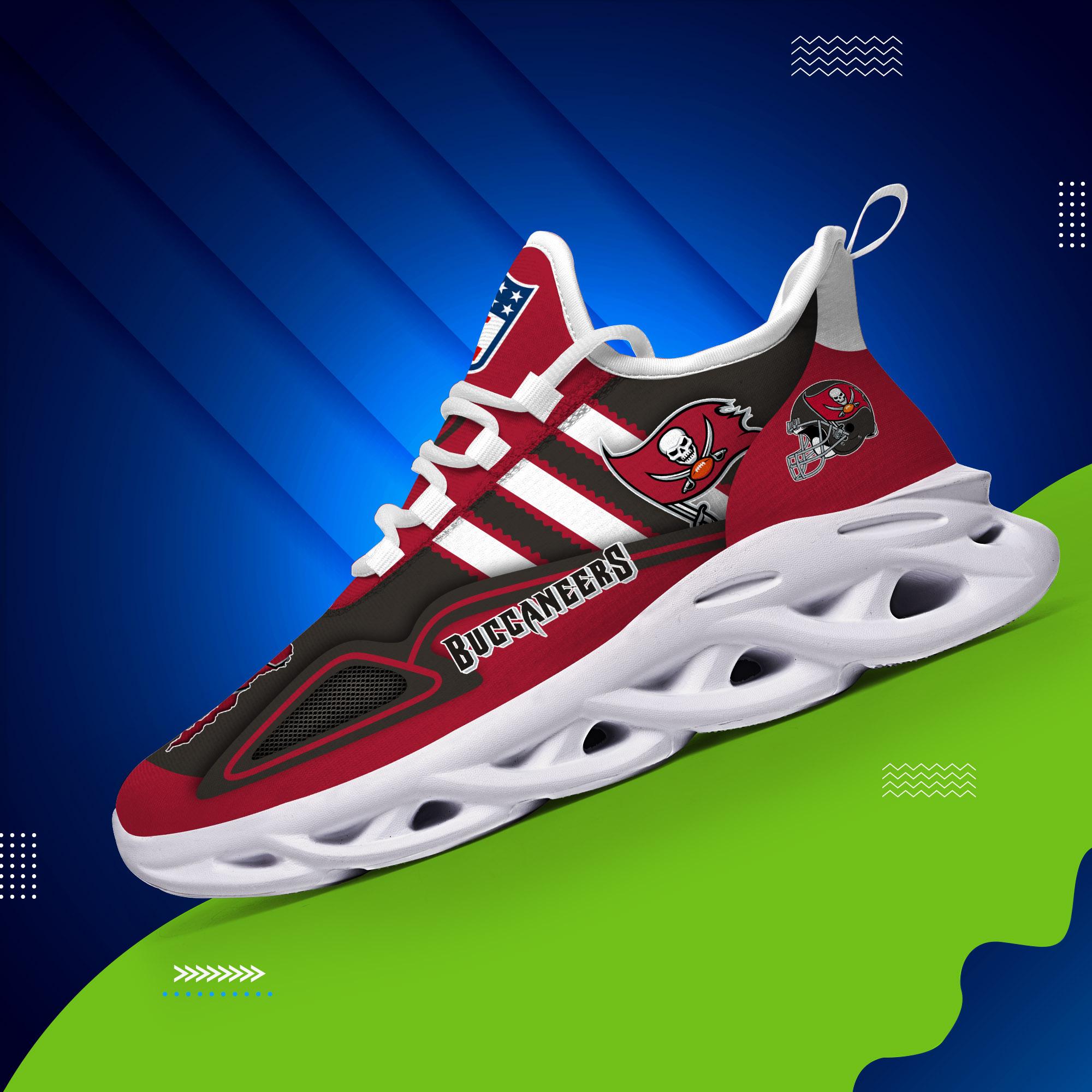 Ideafootwear Tampa Bay Buccaneers Max Soul Shoes Sneakers For Men And Women