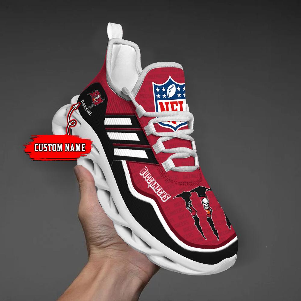 Ideafootwear Tampa Bay Buccaneers Max Soul Shoes Sneakers For Men And Women