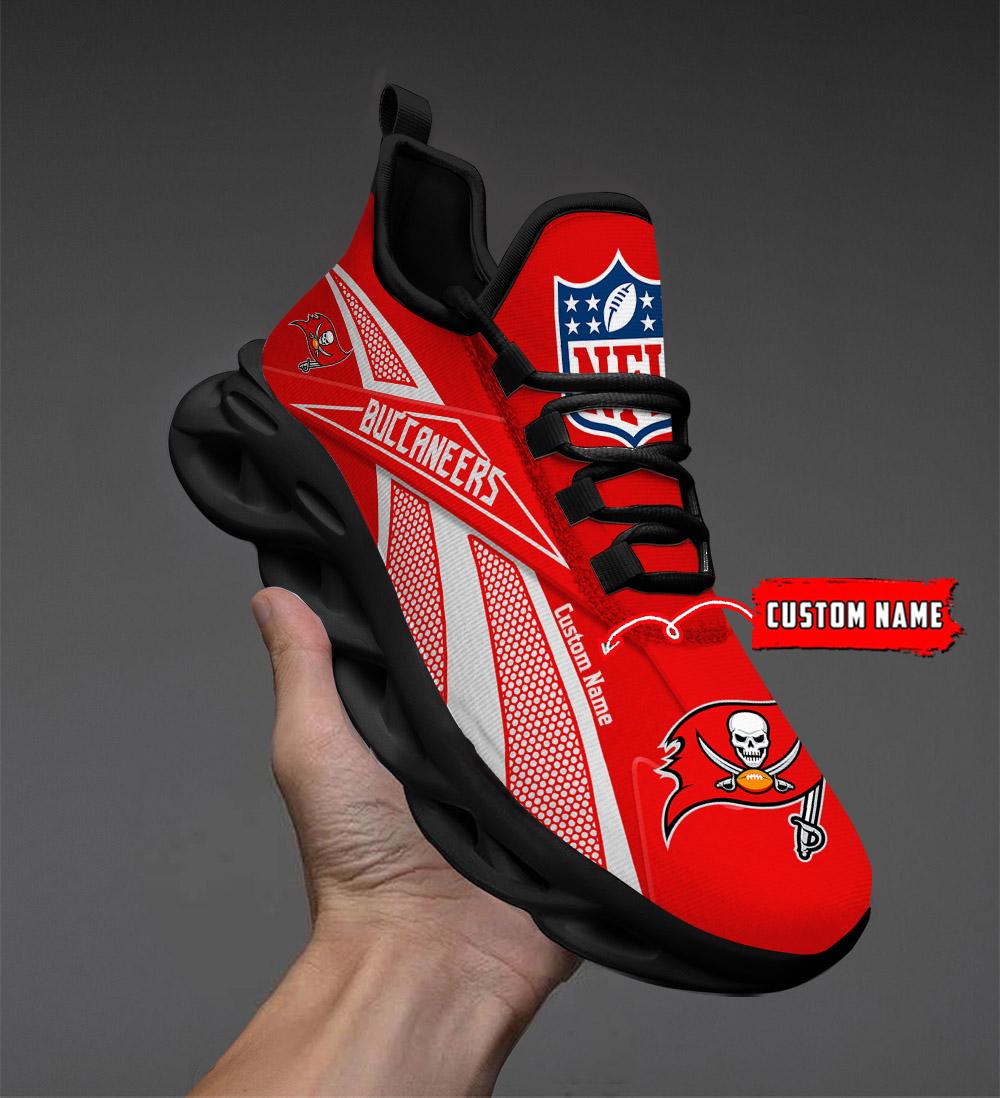 Ideafootwear Tampa Bay Buccaneers Max Soul Shoes Sneakers For Men And Women