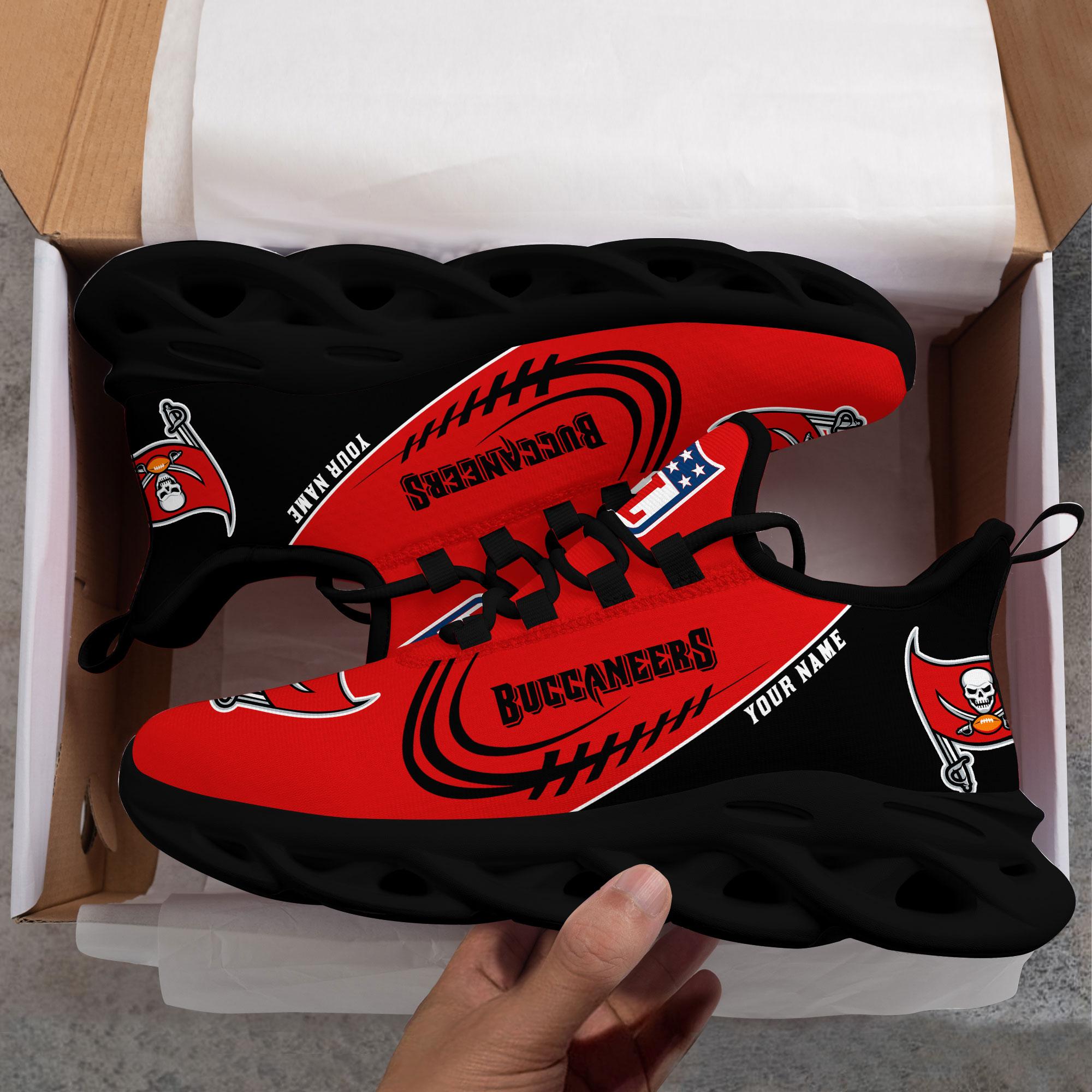Ideafootwear Tampa Bay Buccaneers Max Soul Shoes Sneakers For Men And Women
