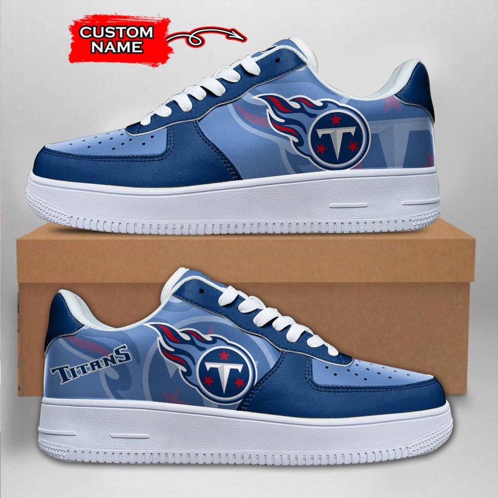 Ideafootwear Tennessee Titans NFL Air Low-Top Sneakers Shoes For Men And Women