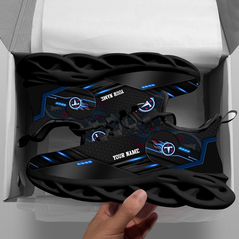 Ideafootwear Tennessee Titans NFL Max Soul Shoes Sneakers For Men And Women