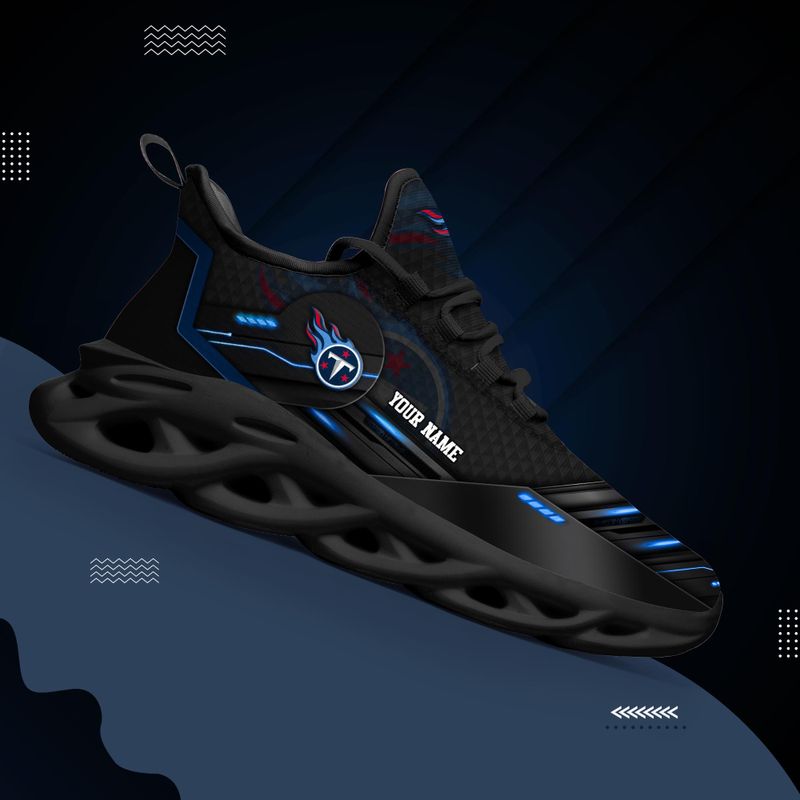 Ideafootwear Tennessee Titans NFL Max Soul Shoes Sneakers For Men And Women