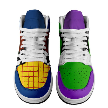 Ideafootwear Toy Story AJ1 High Sneakers Shoes For Men And Women