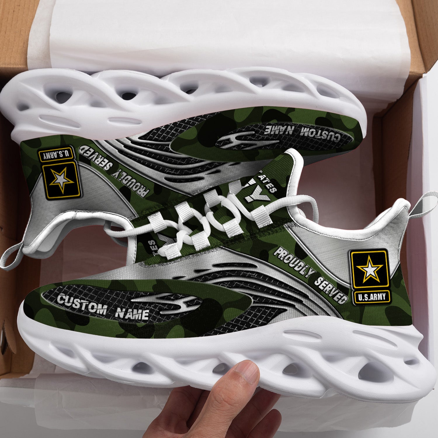 Ideafootwear US Army Max Soul Shoes Sneakers For Men And Women