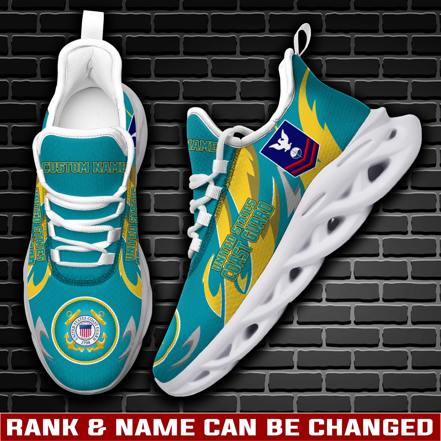 Ideafootwear US Coast Guard Max Soul Shoes Sneakers For Men And Women