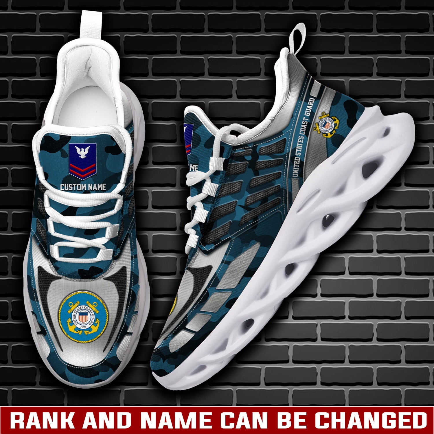 Ideafootwear US Coast Guard Max Soul Shoes Sneakers For Men And Women