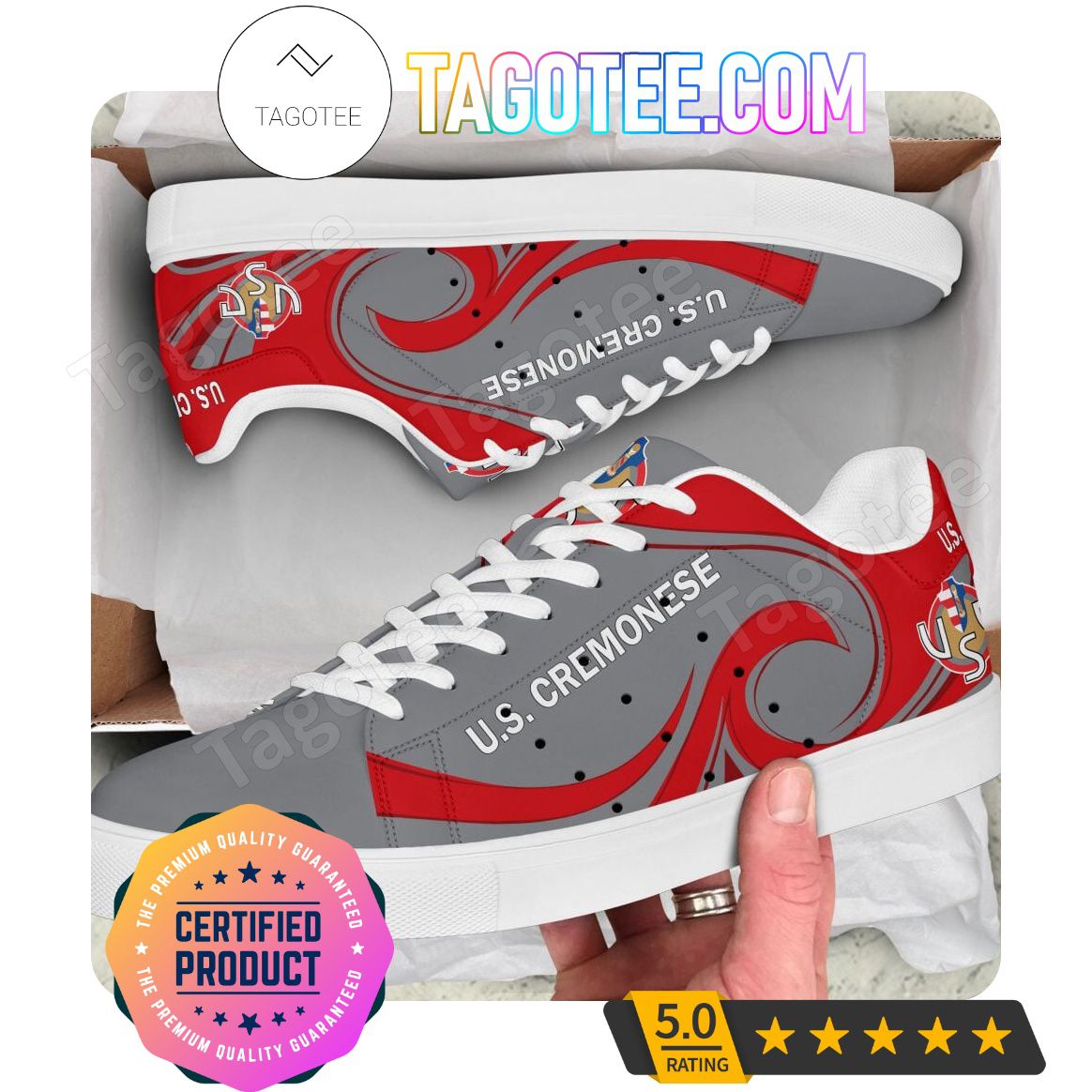 Ideafootwear US Cremonese Skate Stan Shoes Sneakes For Men And Women