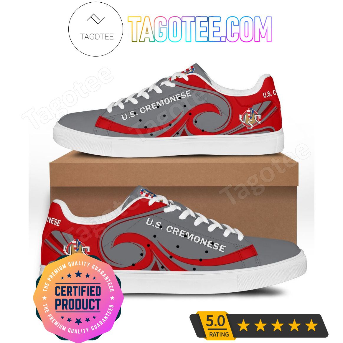 Ideafootwear US Cremonese Skate Stan Shoes Sneakes For Men And Women