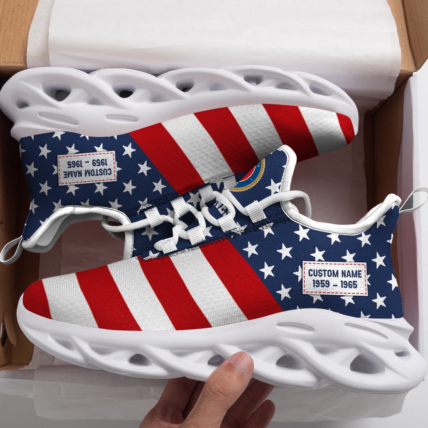 Ideafootwear US Marine Corps Max Soul Shoes Sneakers For Men And Women