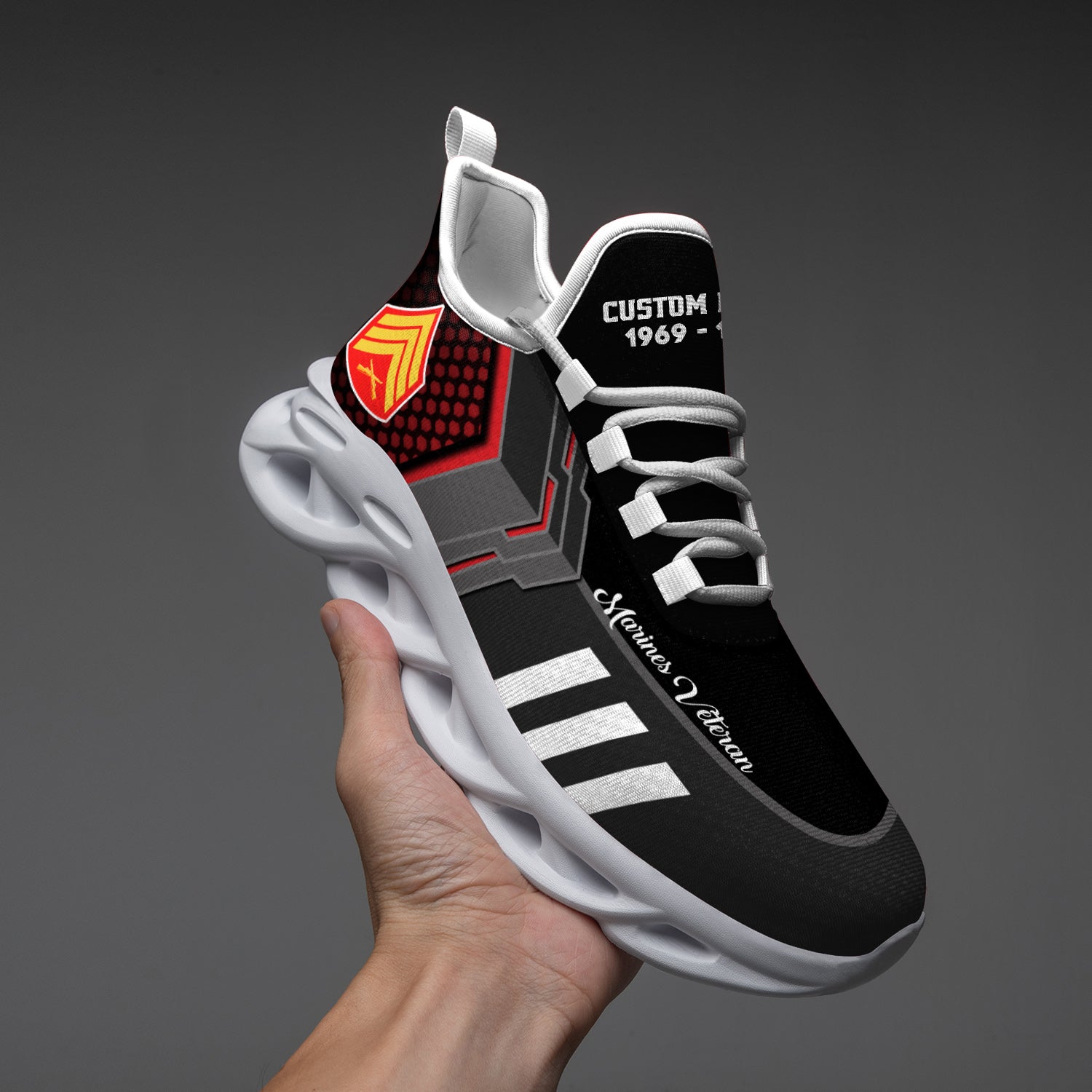 Ideafootwear US Marine Corps Max Soul Shoes Sneakers For Men And Women