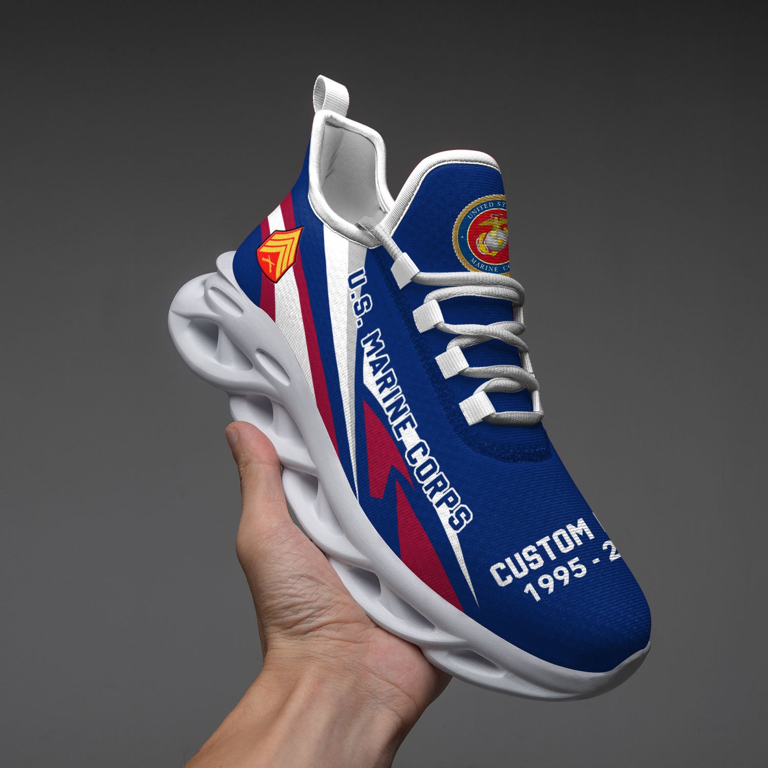 Ideafootwear US Marine Corps Max Soul Shoes Sneakers For Men And Women