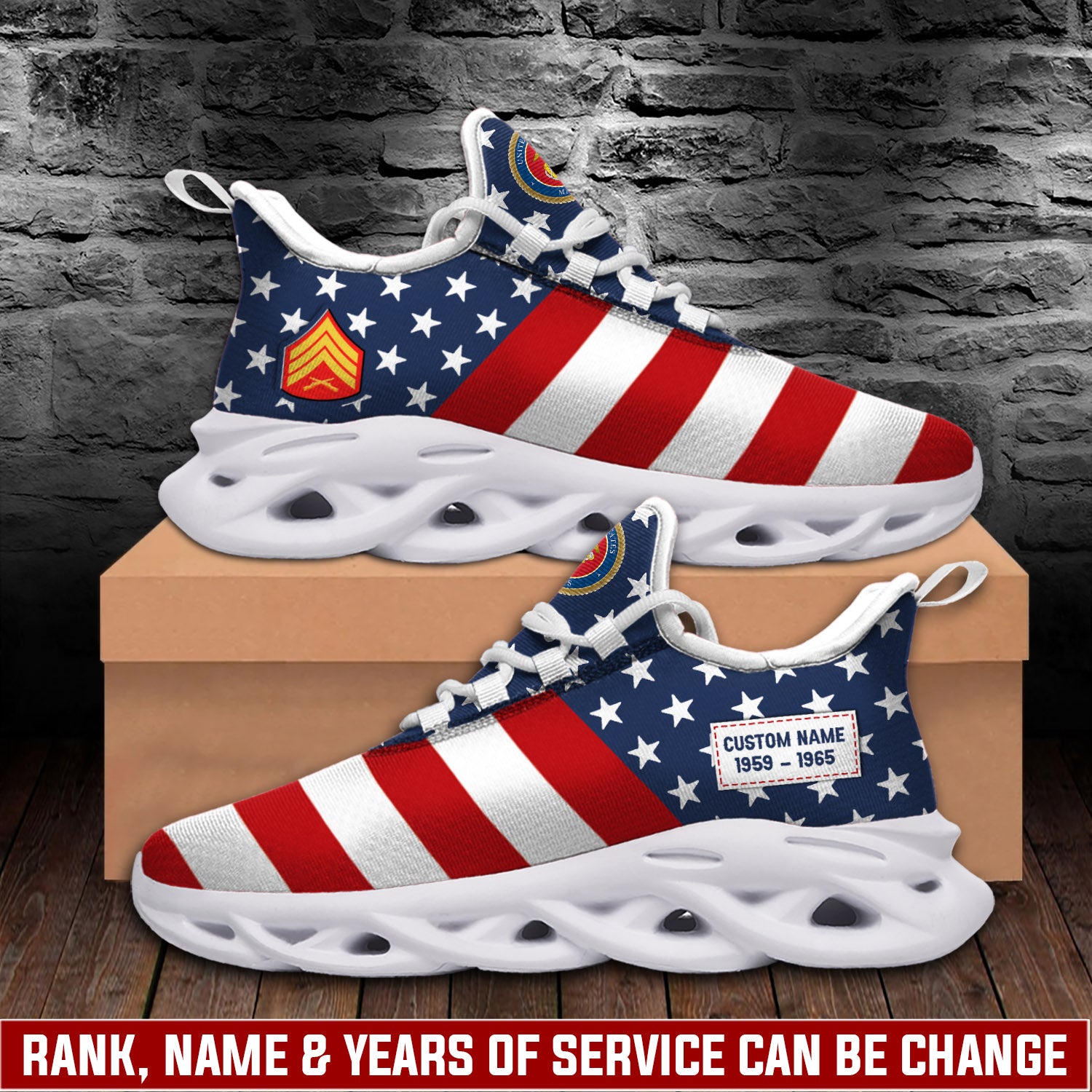 Ideafootwear US Marine Corps Max Soul Shoes Sneakers For Men And Women