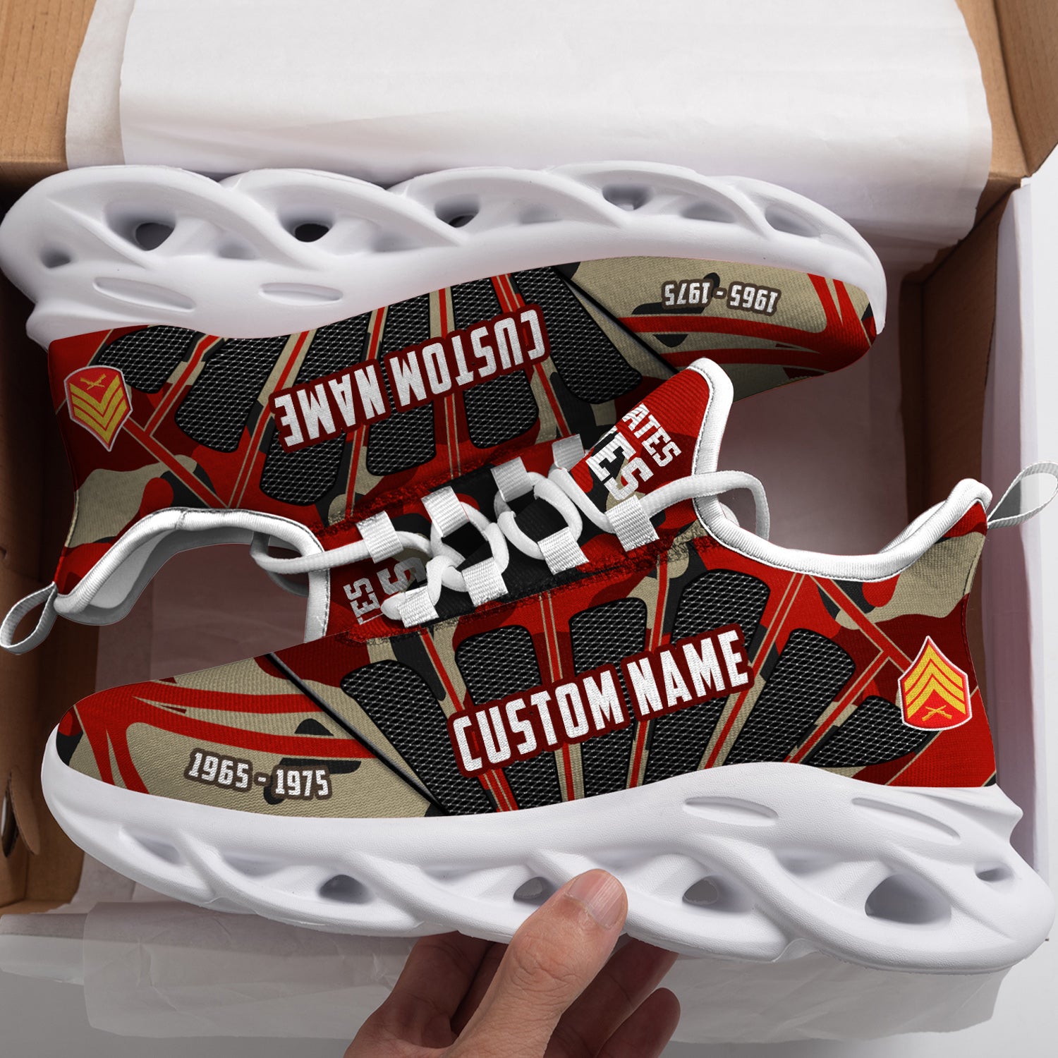 Ideafootwear US Marine Corps Max Soul Shoes Sneakers For Men And Women