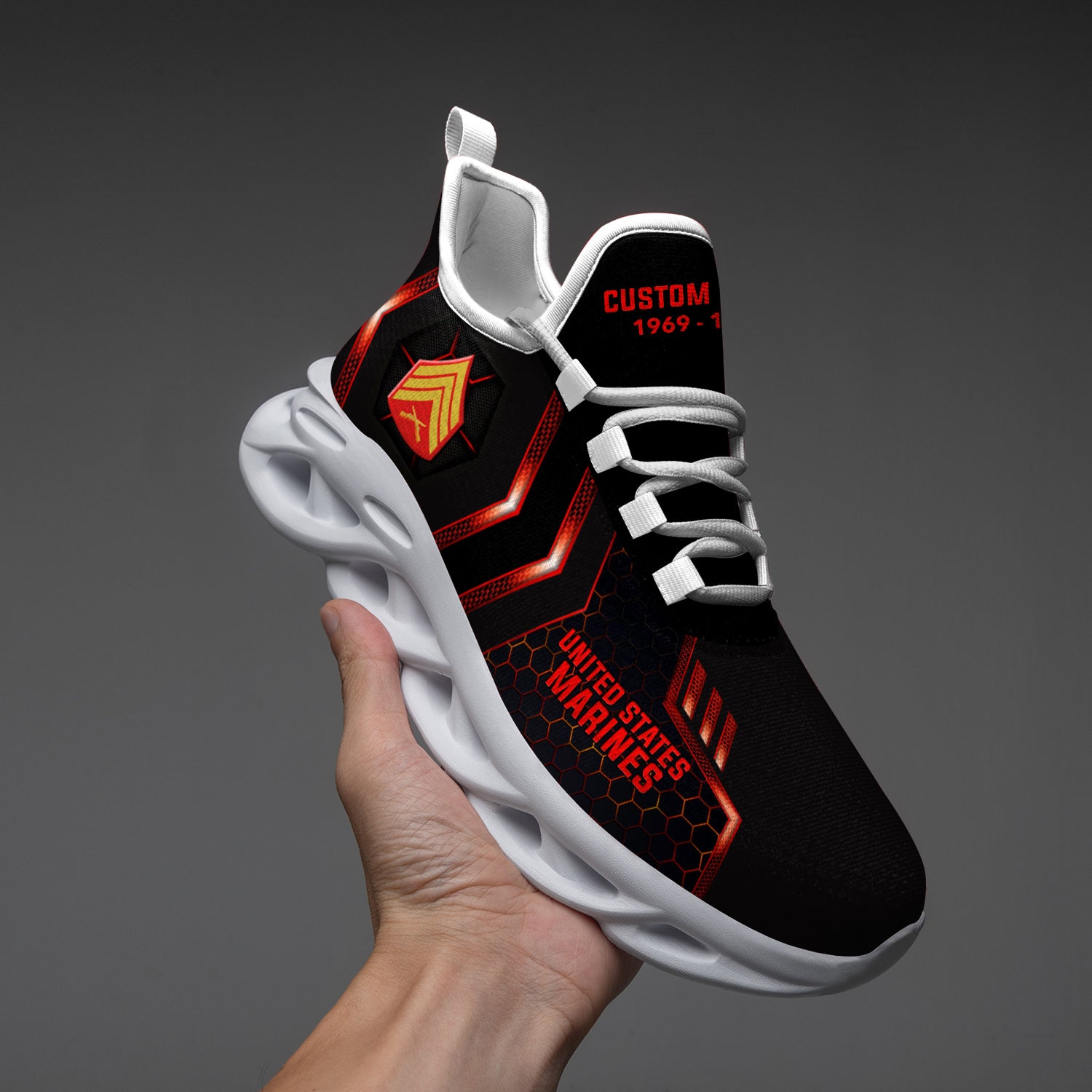 Ideafootwear US Marine Corps Max Soul Shoes Sneakers For Men And Women
