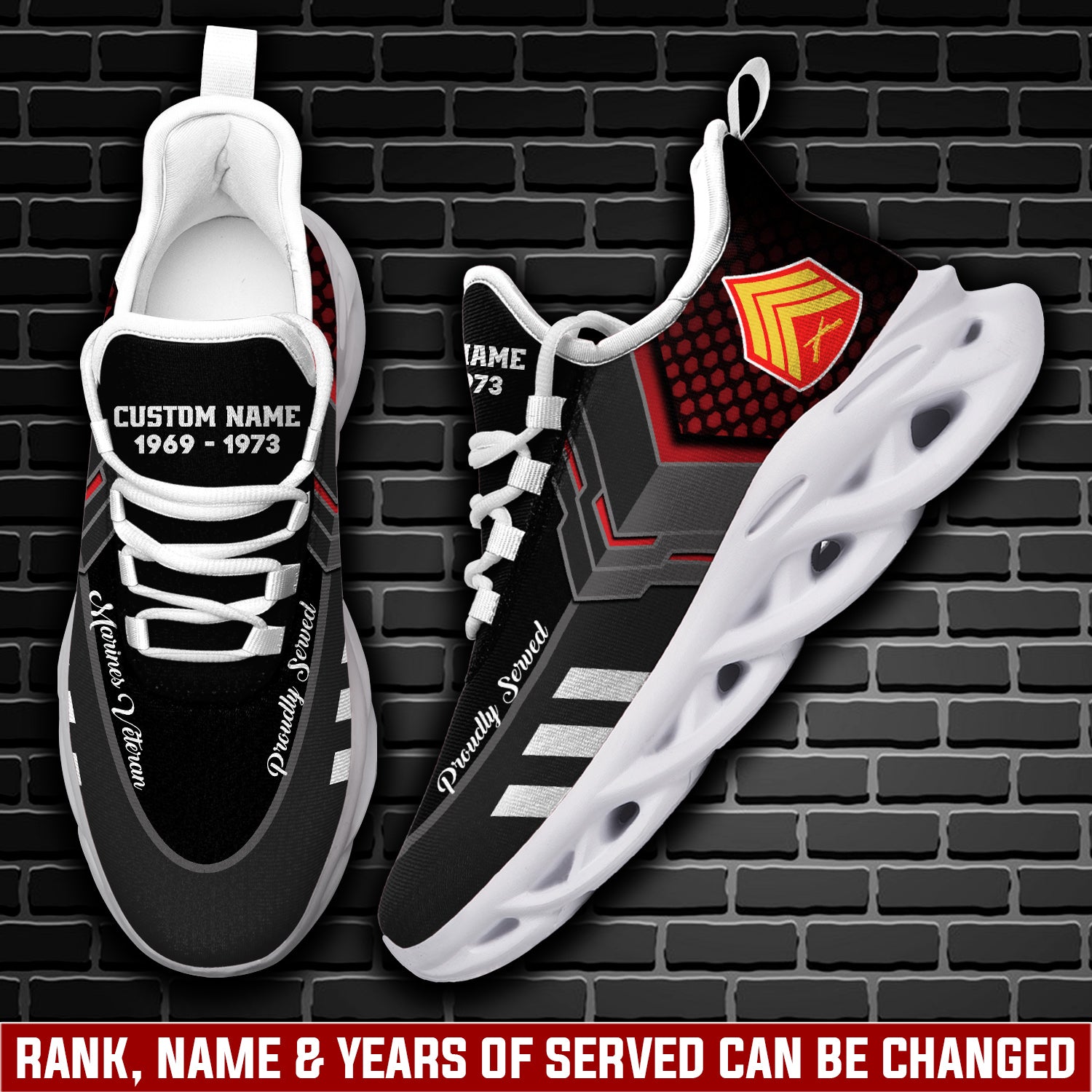 Ideafootwear US Marine Corps Max Soul Shoes Sneakers For Men And Women