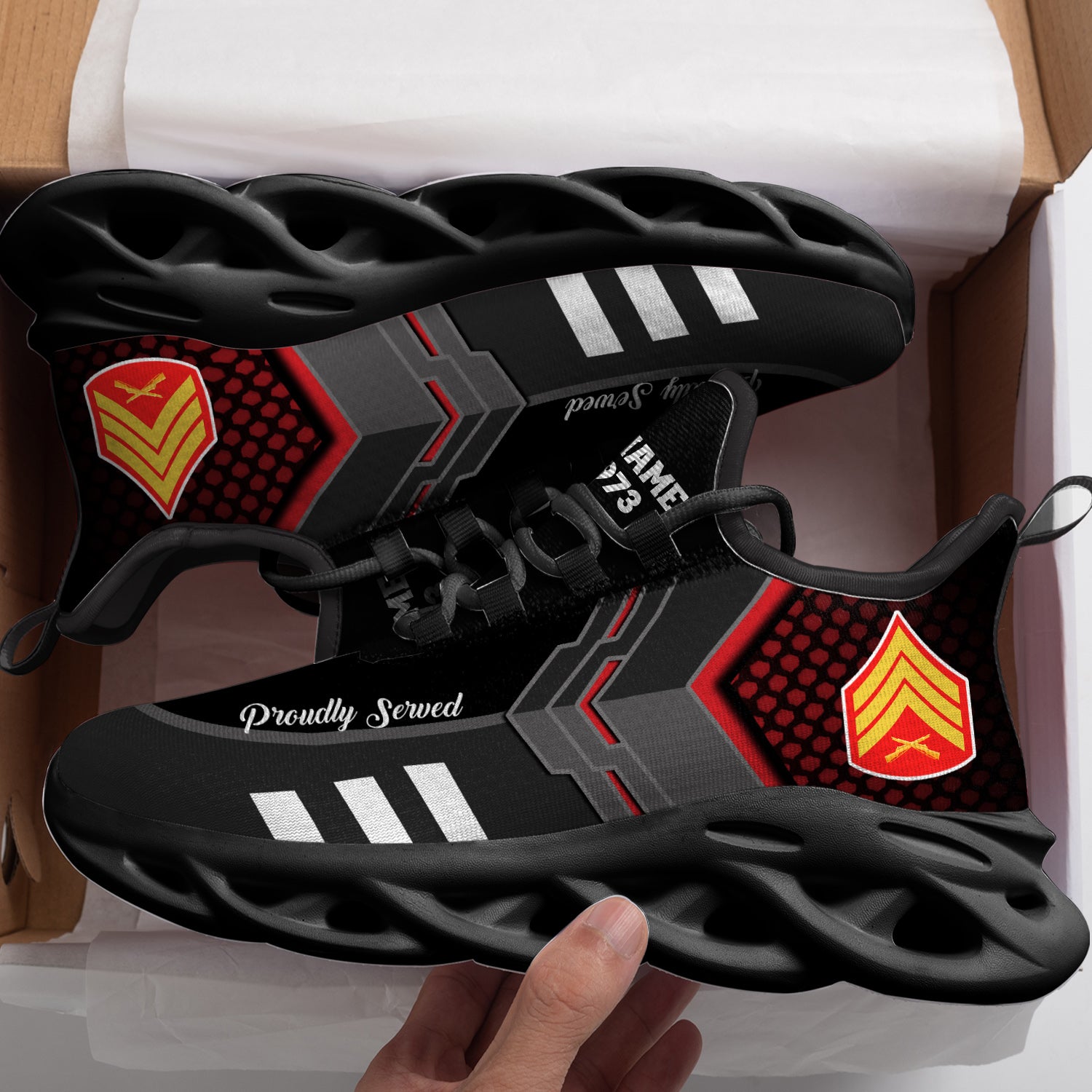 Ideafootwear US Marine Corps Max Soul Shoes Sneakers For Men And Women