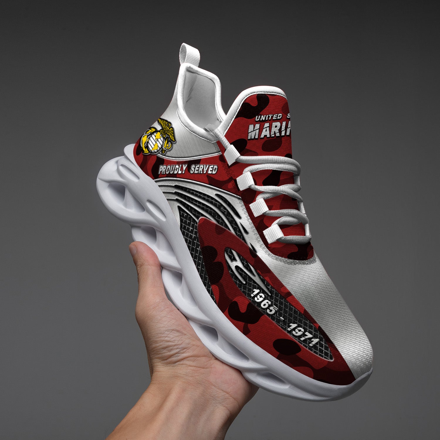 Ideafootwear US Marine Corps Max Soul Shoes Sneakers For Men And Women