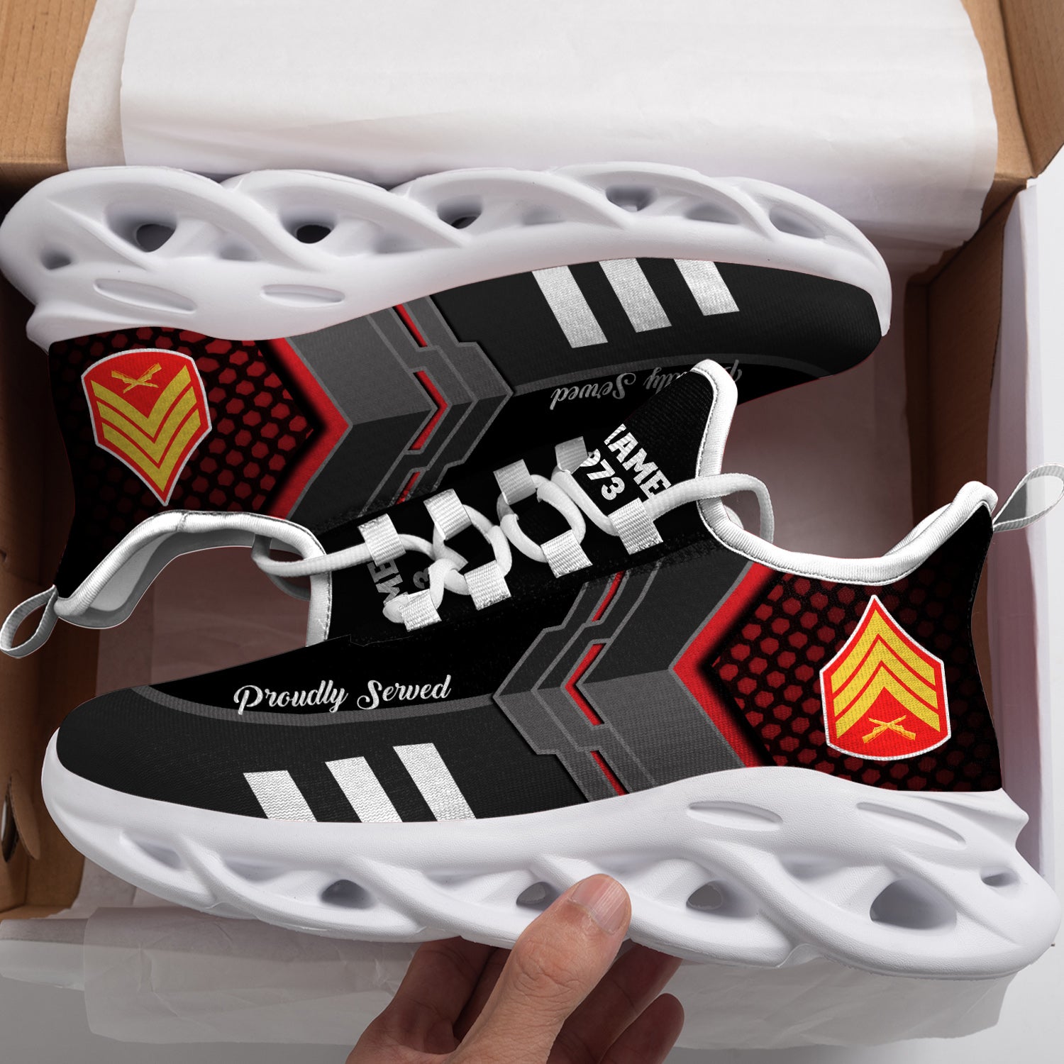 Ideafootwear US Marine Corps Max Soul Shoes Sneakers For Men And Women