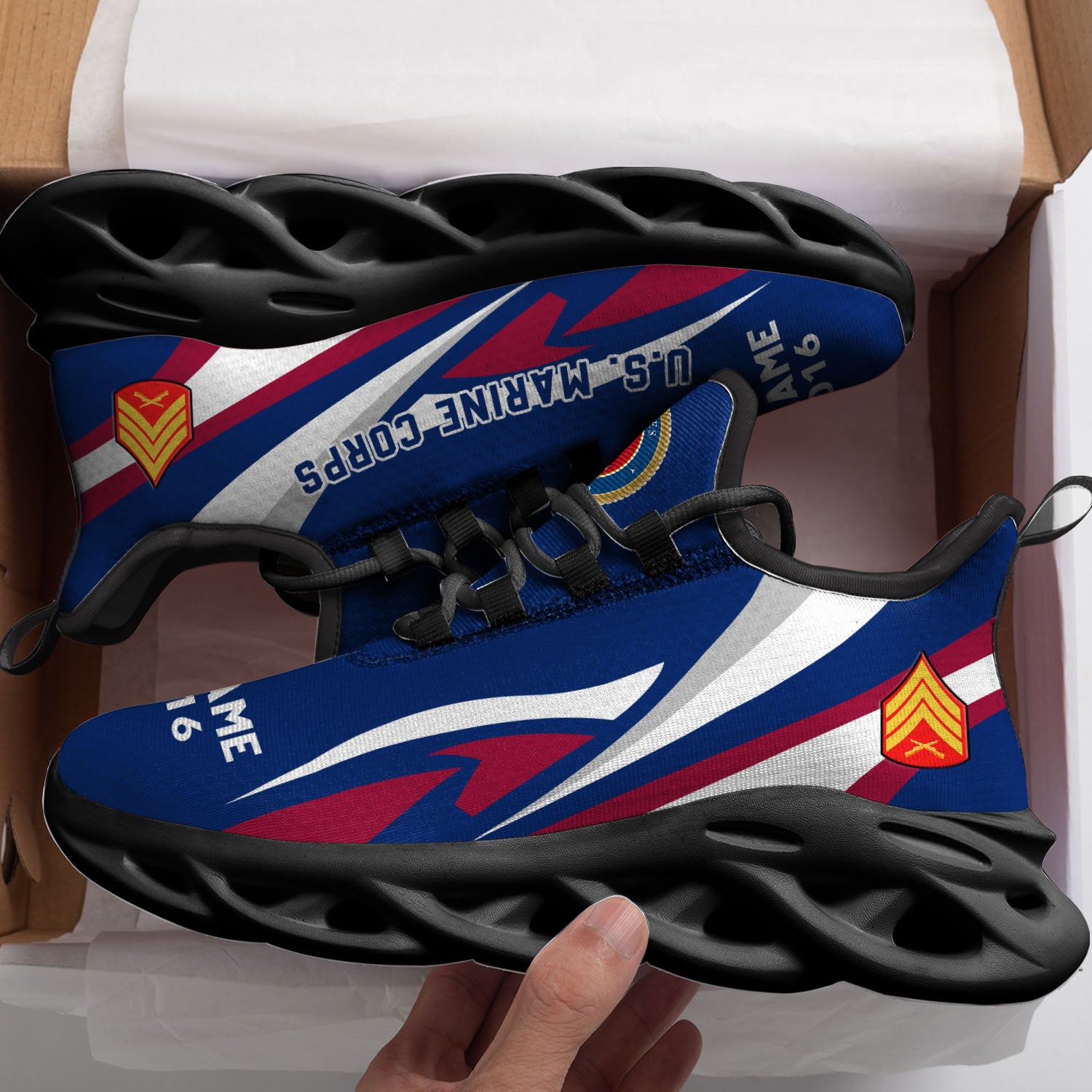 Ideafootwear US Marine Corps Max Soul Shoes Sneakers For Men And Women