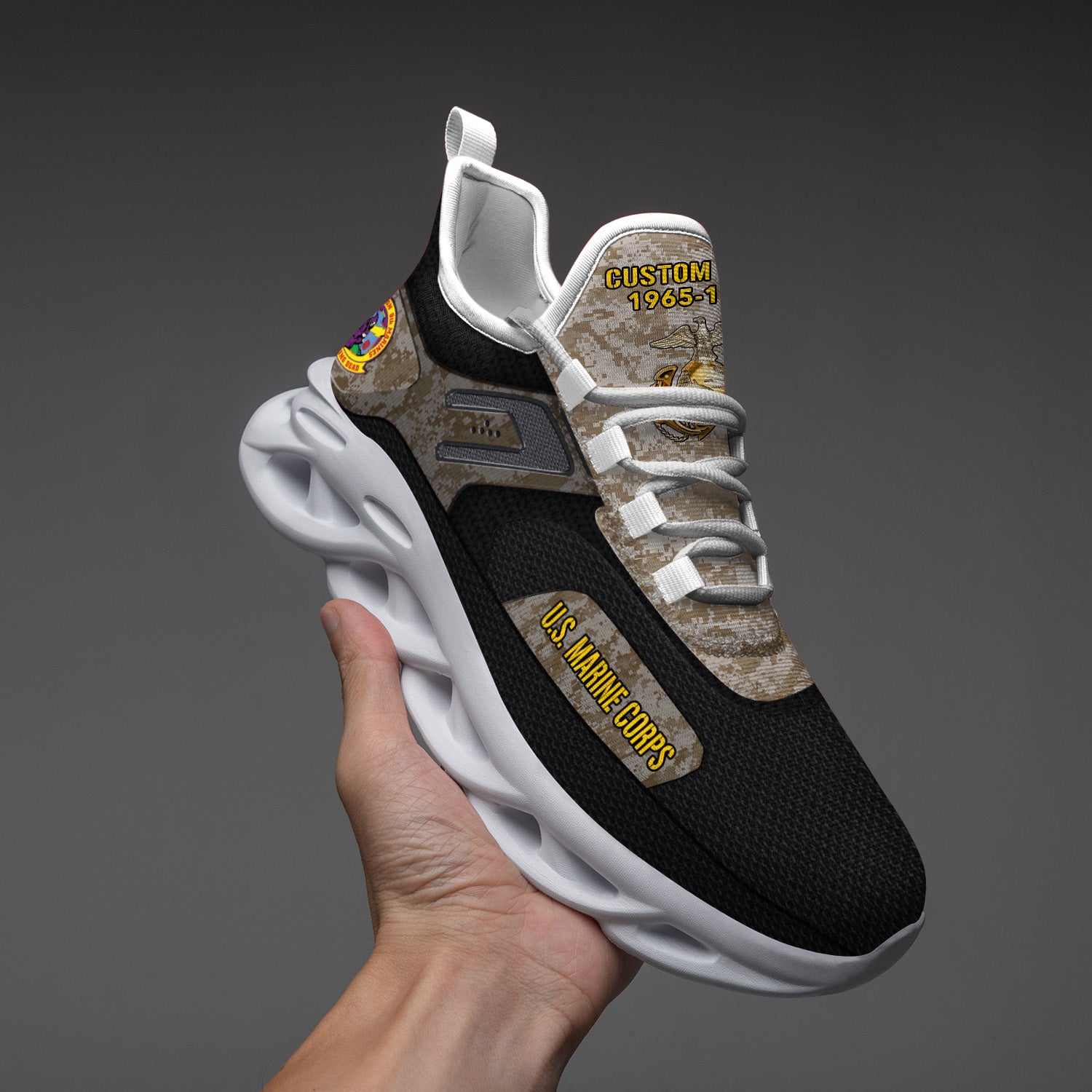 Ideafootwear US Marine Corps Max Soul Shoes Sneakers For Men And Women