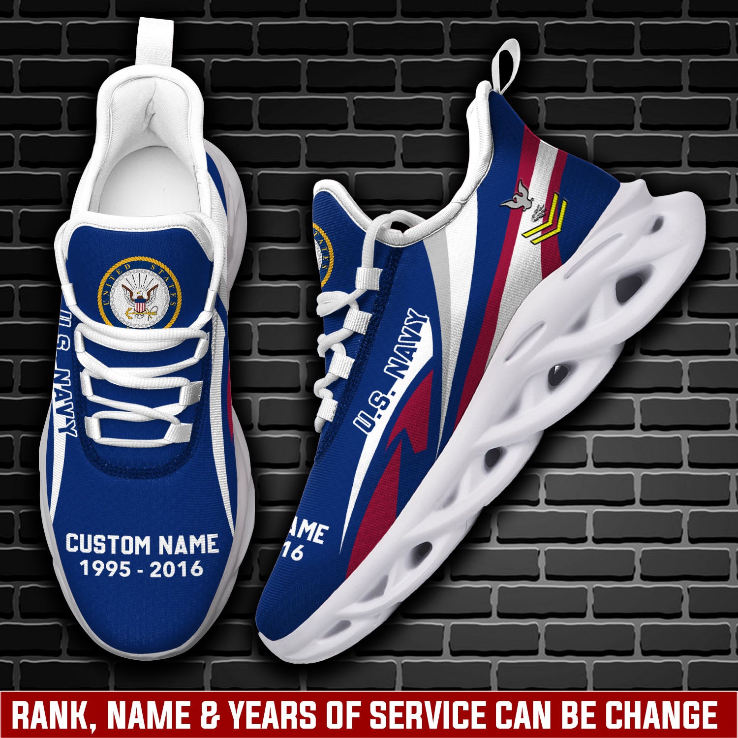Ideafootwear US Navy Max Soul Shoes Sneakers For Men And Women