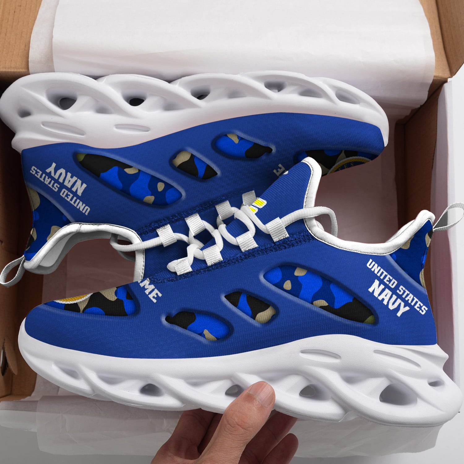 Ideafootwear US Navy Max Soul Shoes Sneakers For Men And Women