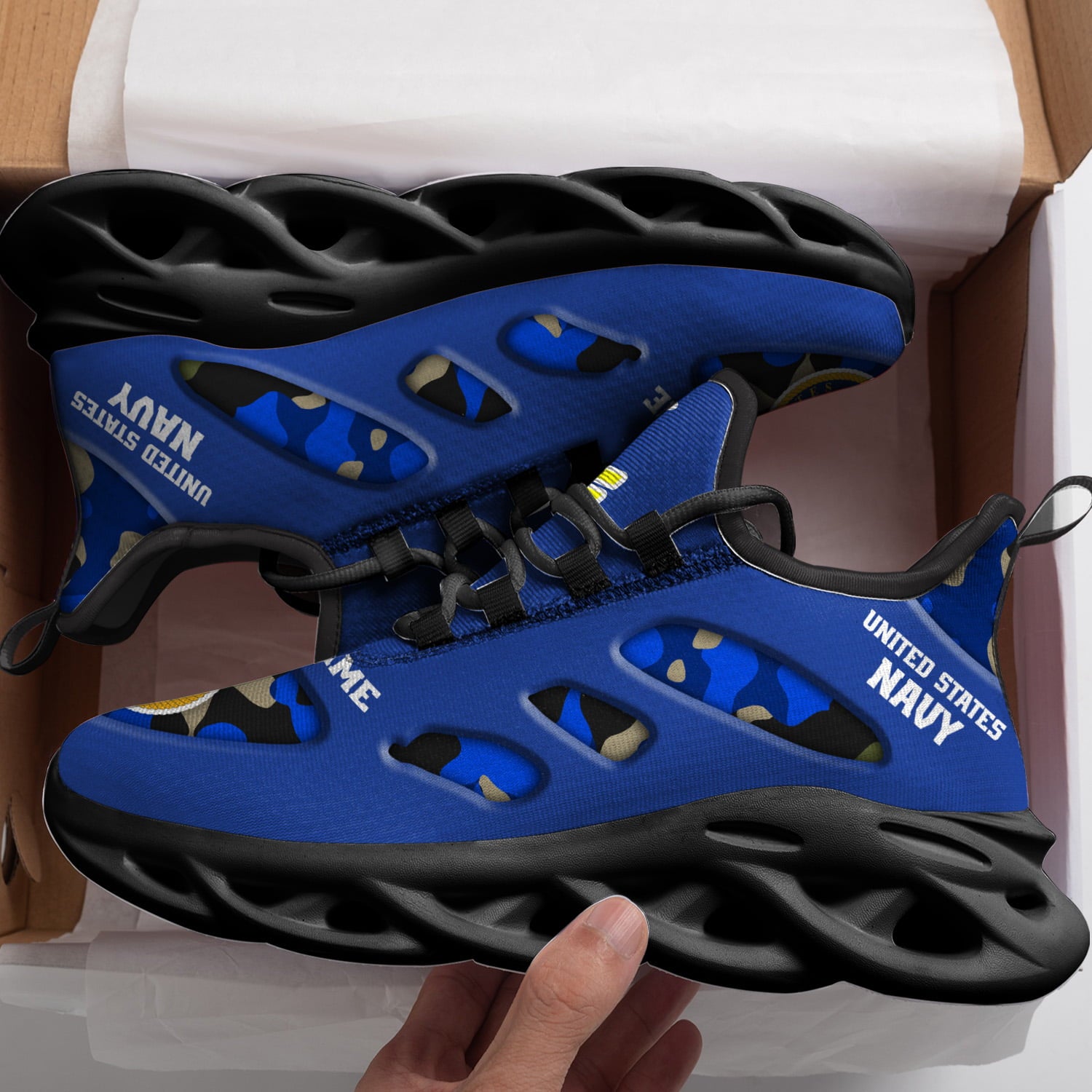 Ideafootwear US Navy Max Soul Shoes Sneakers For Men And Women
