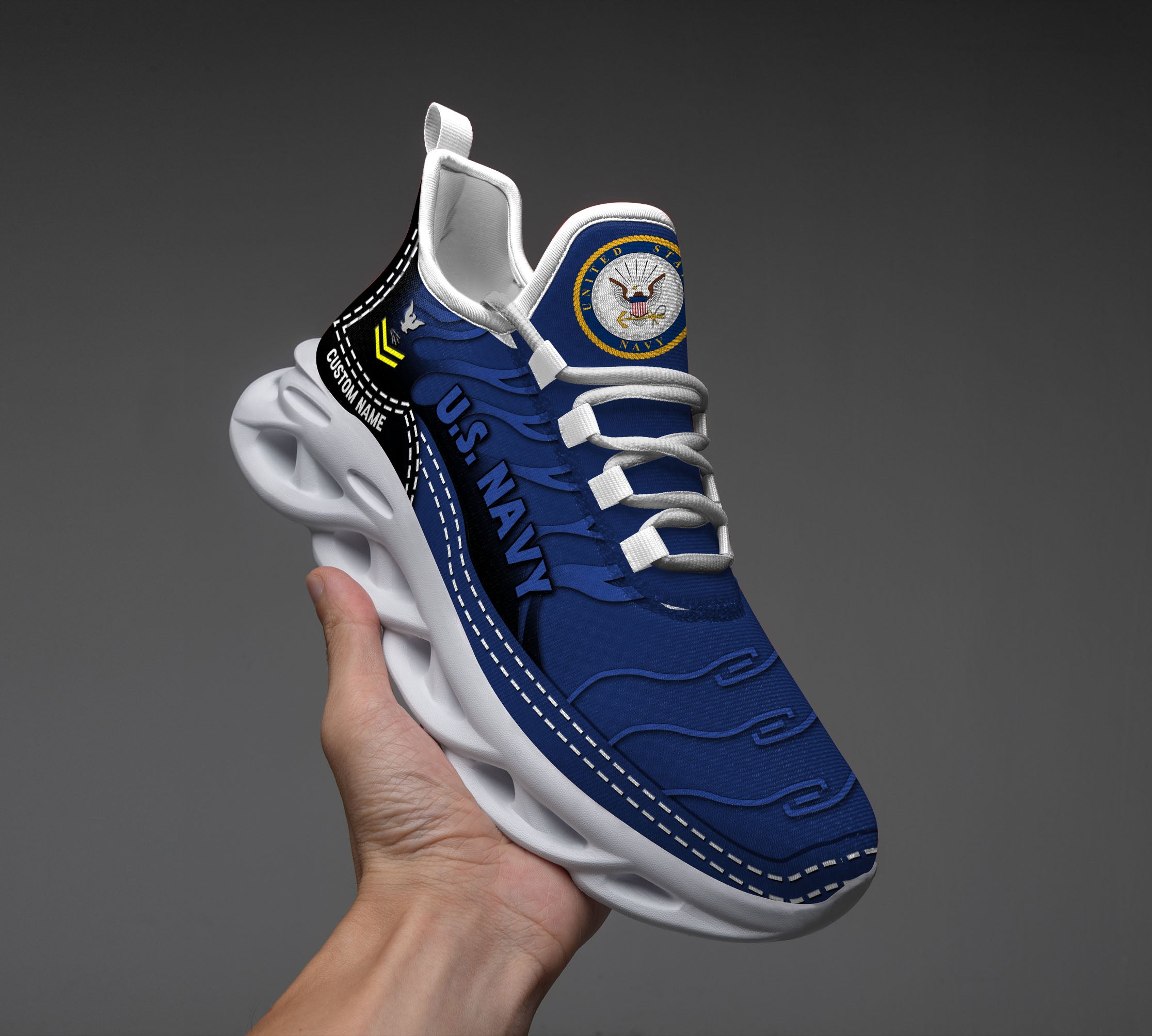 Ideafootwear US Navy Max Soul Shoes Sneakers For Men And Women