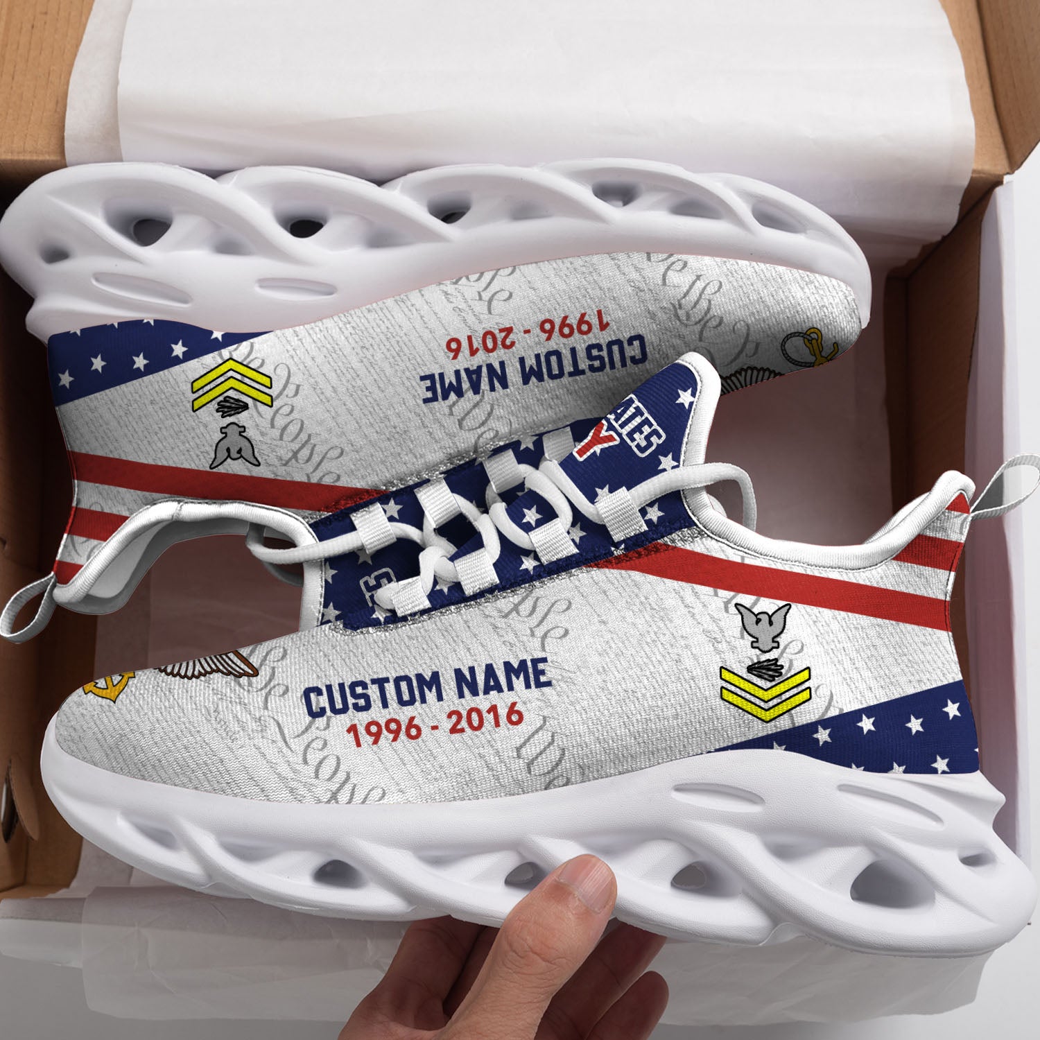 Ideafootwear US Navy Max Soul Shoes Sneakers For Men And Women