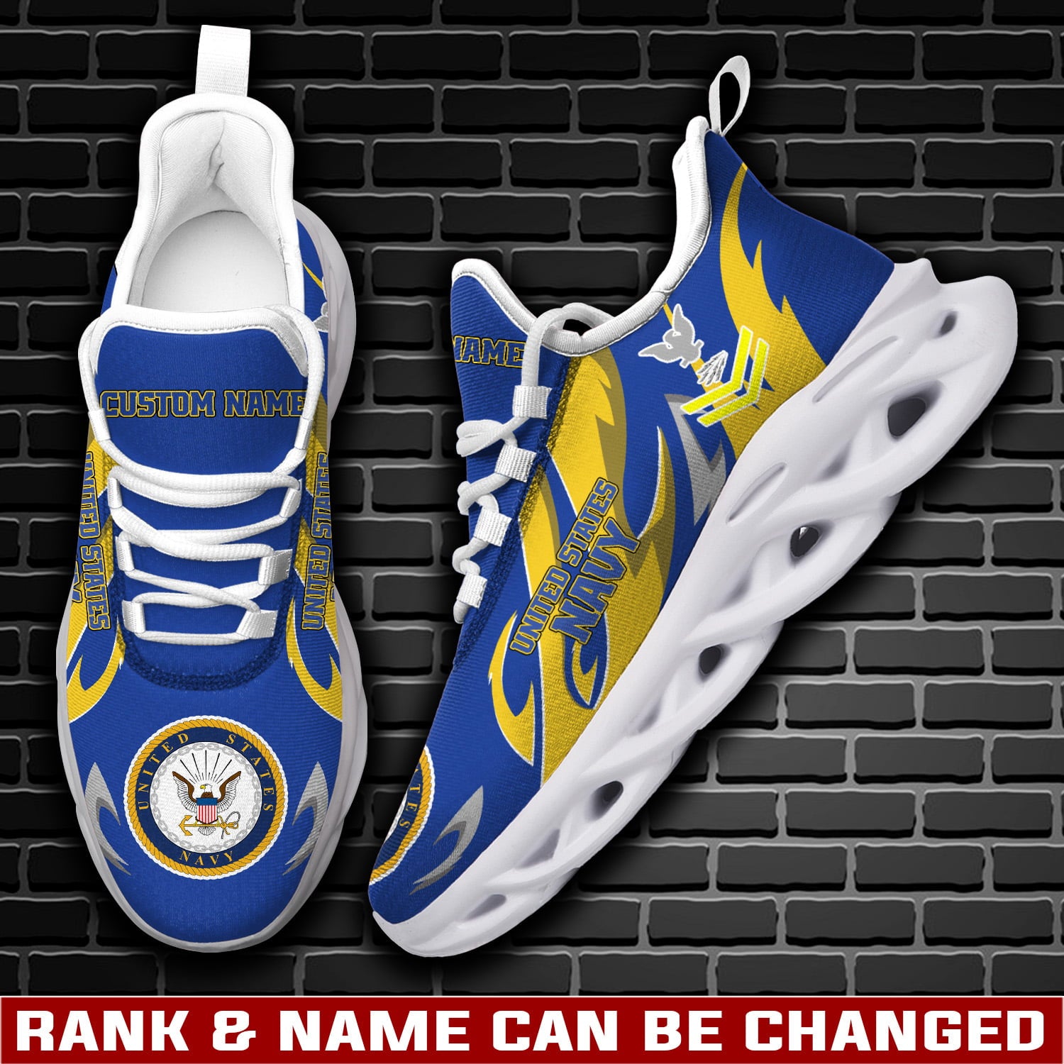 Ideafootwear US Navy Max Soul Shoes Sneakers For Men And Women
