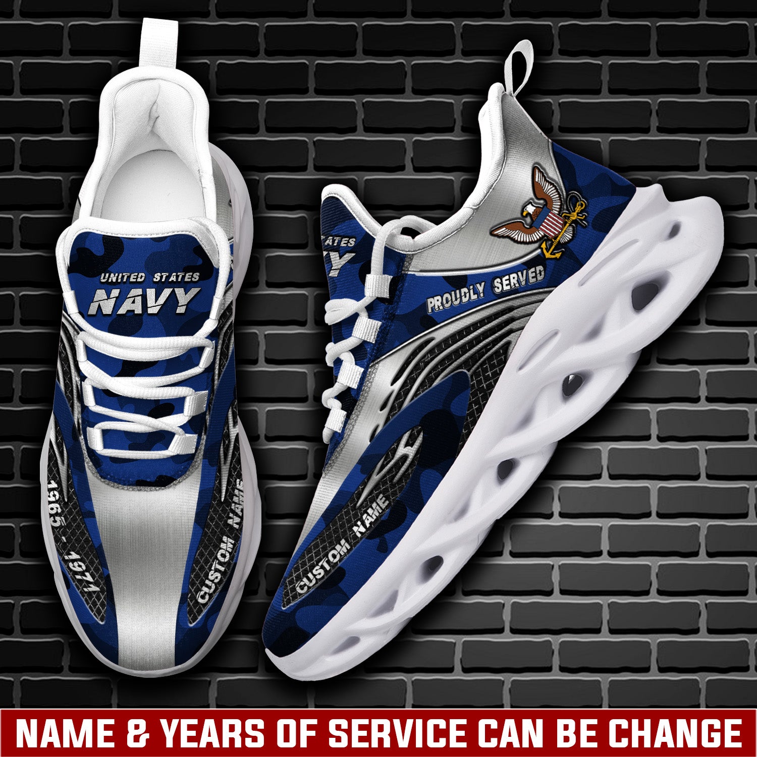 Ideafootwear US Navy Max Soul Shoes Sneakers For Men And Women