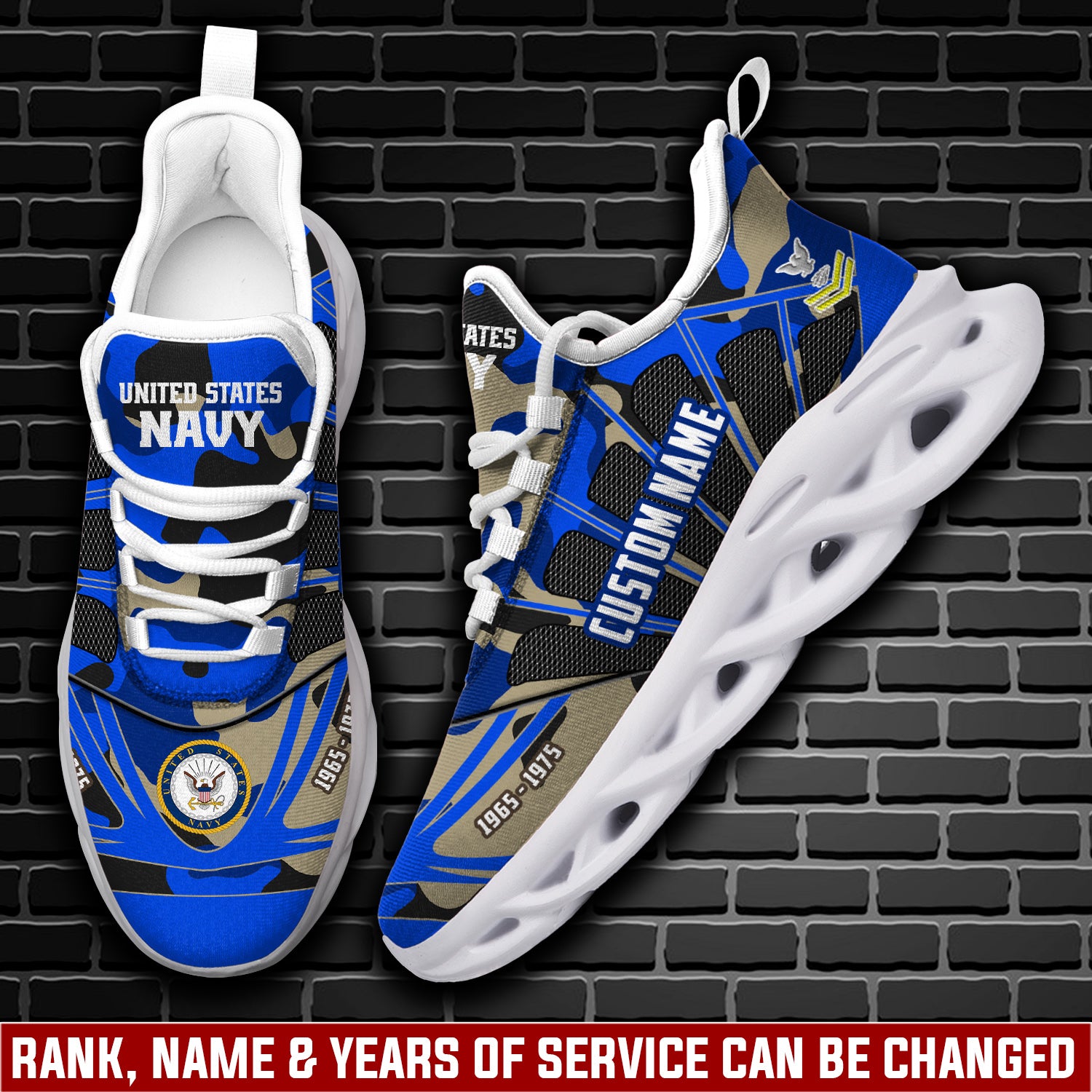 Ideafootwear US Navy Max Soul Shoes Sneakers For Men And Women