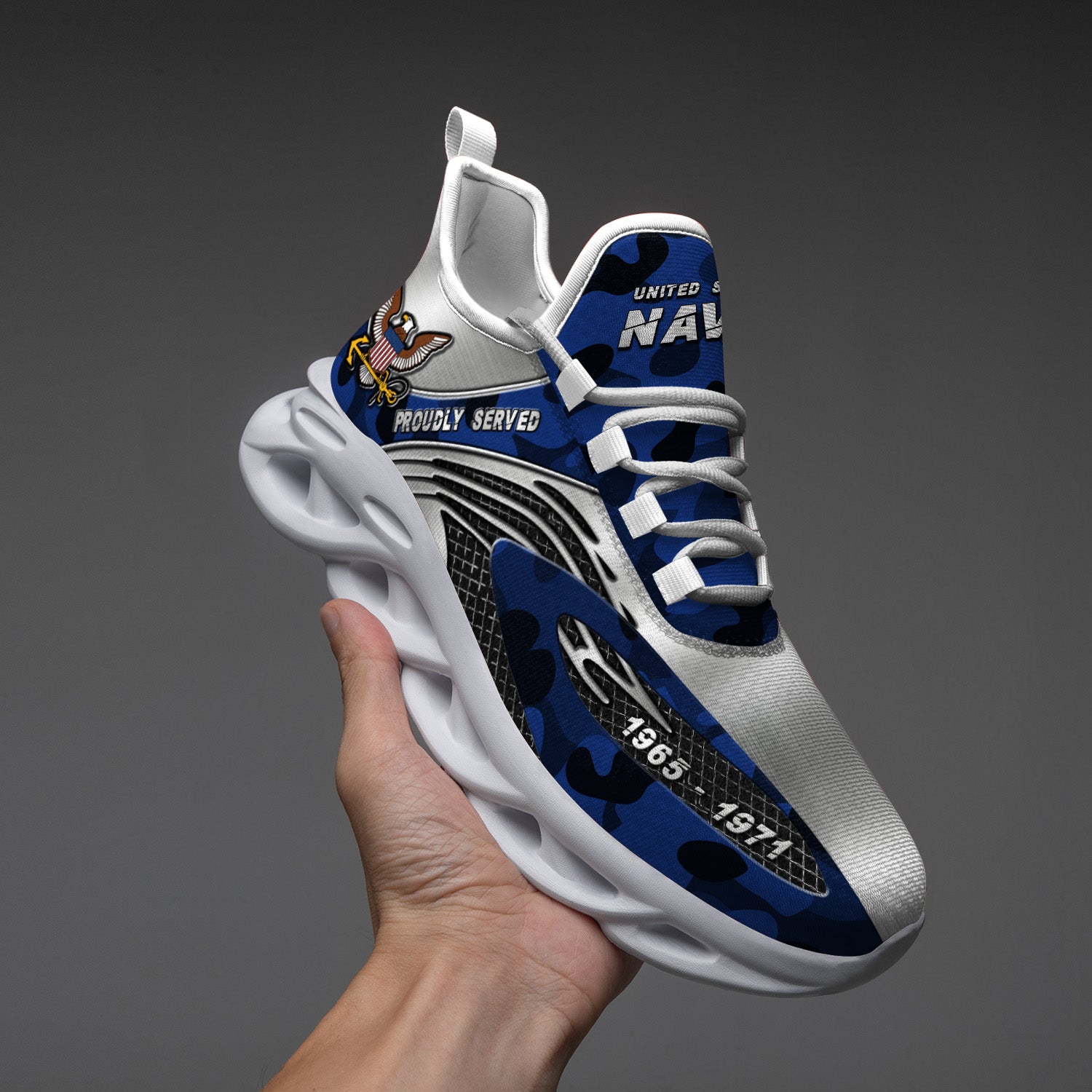 Ideafootwear US Navy Max Soul Shoes Sneakers For Men And Women
