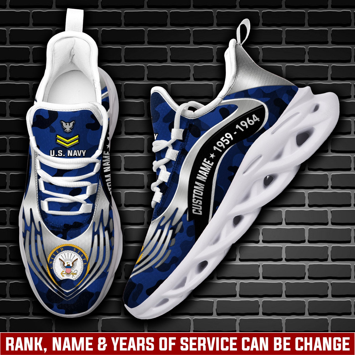 Ideafootwear US Navy Max Soul Shoes Sneakers For Men And Women