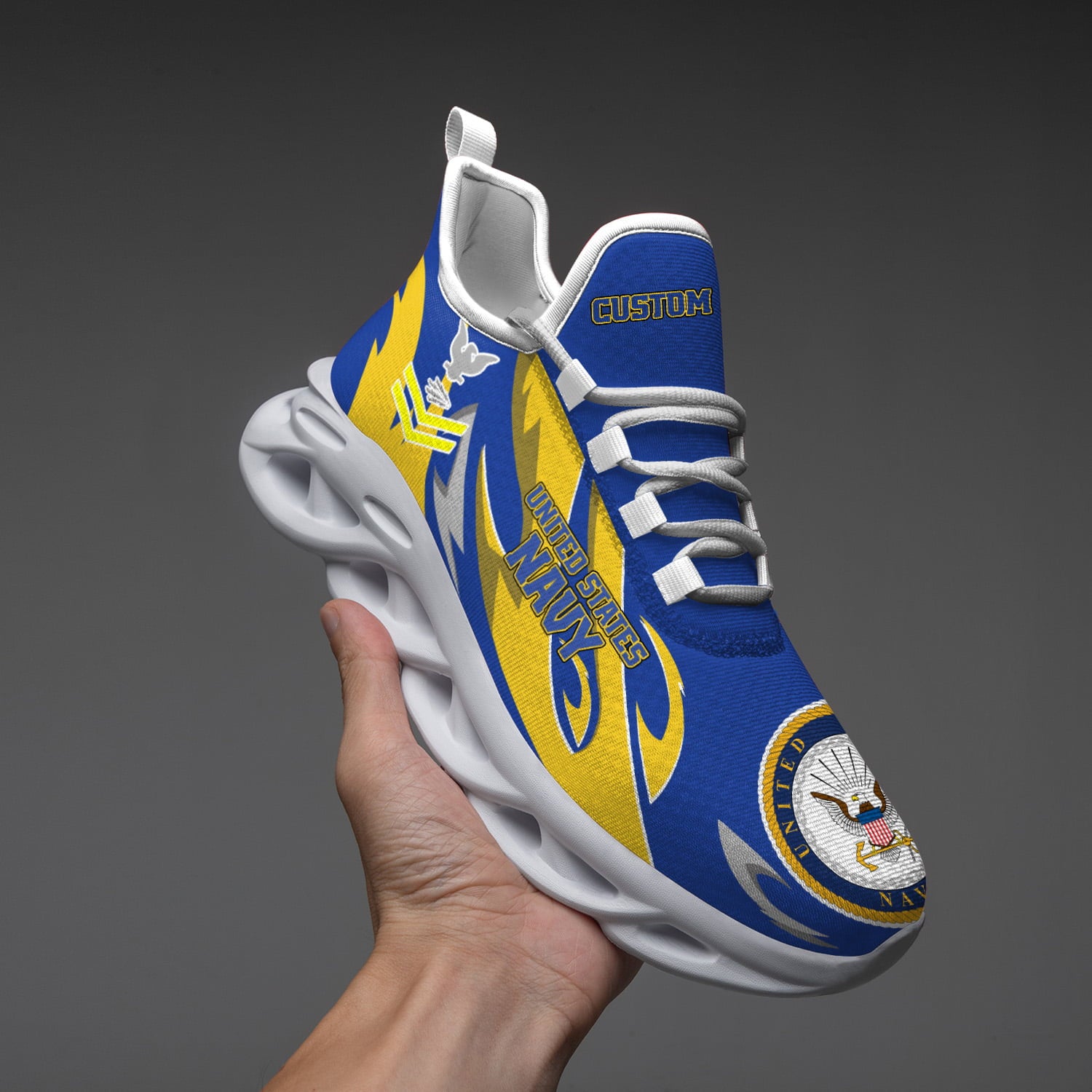 Ideafootwear US Navy Max Soul Shoes Sneakers For Men And Women
