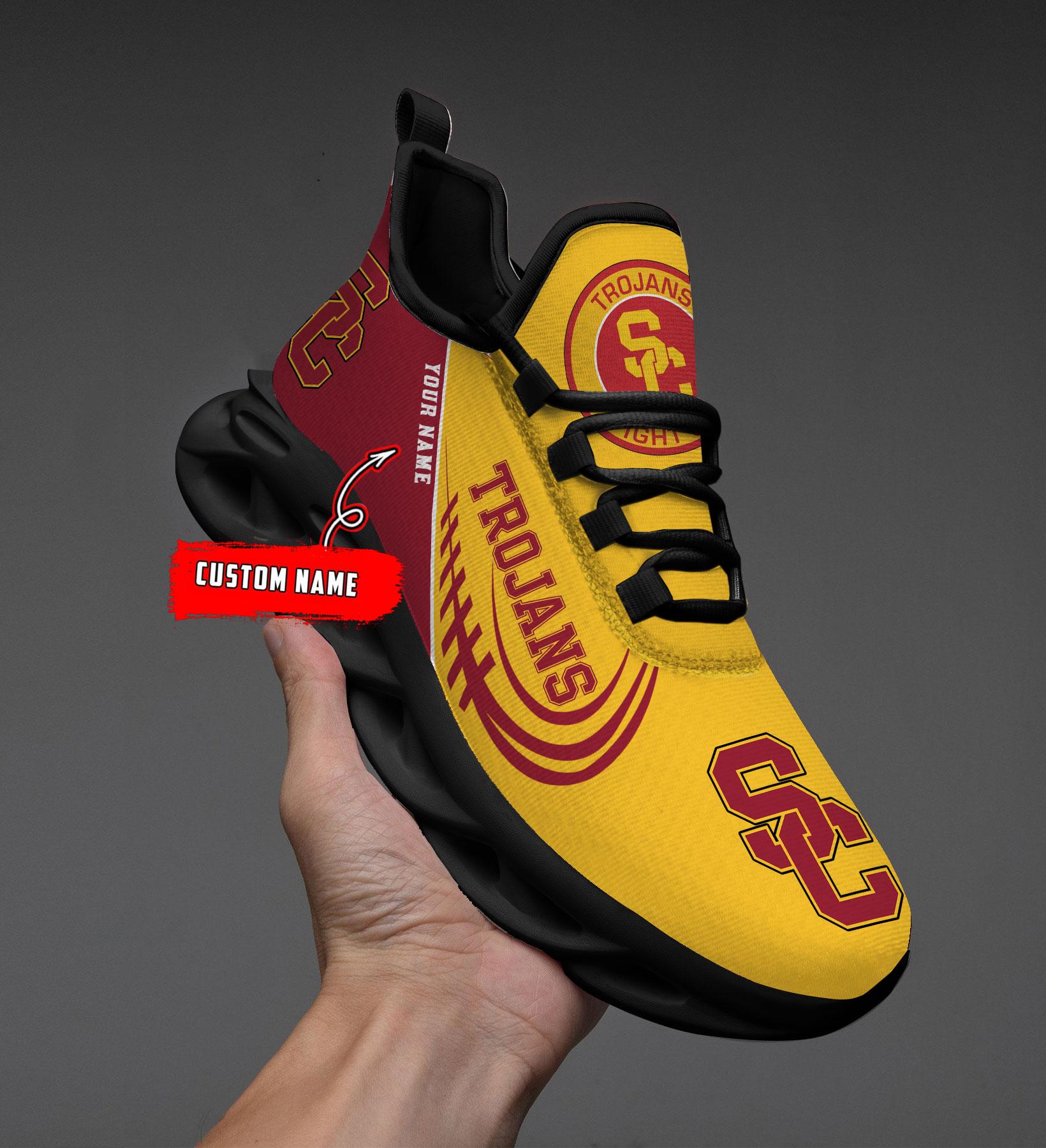 Ideafootwear USC Trojans Max Soul Shoes Sneakers For Men And Women