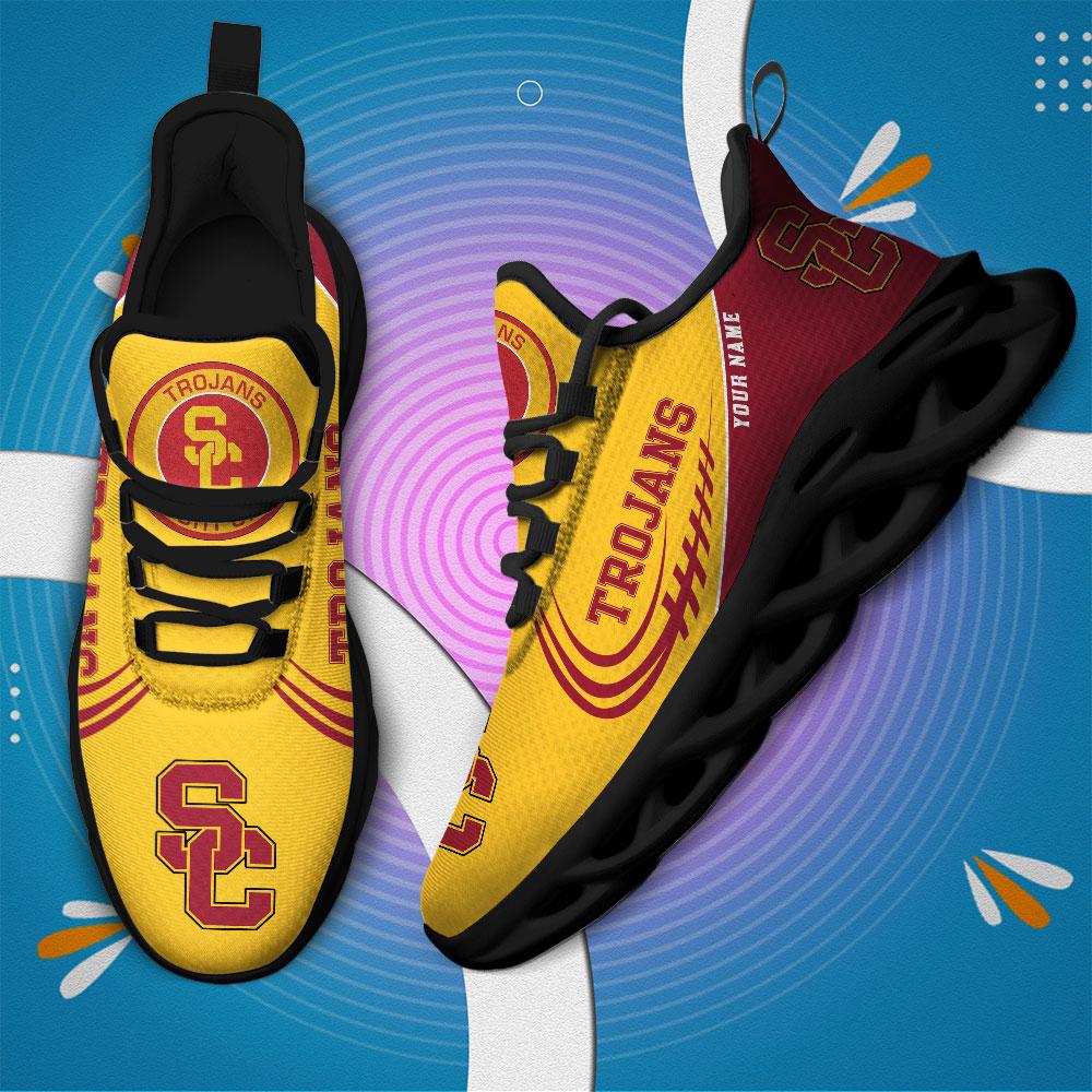 Ideafootwear USC Trojans Max Soul Shoes Sneakers For Men And Women