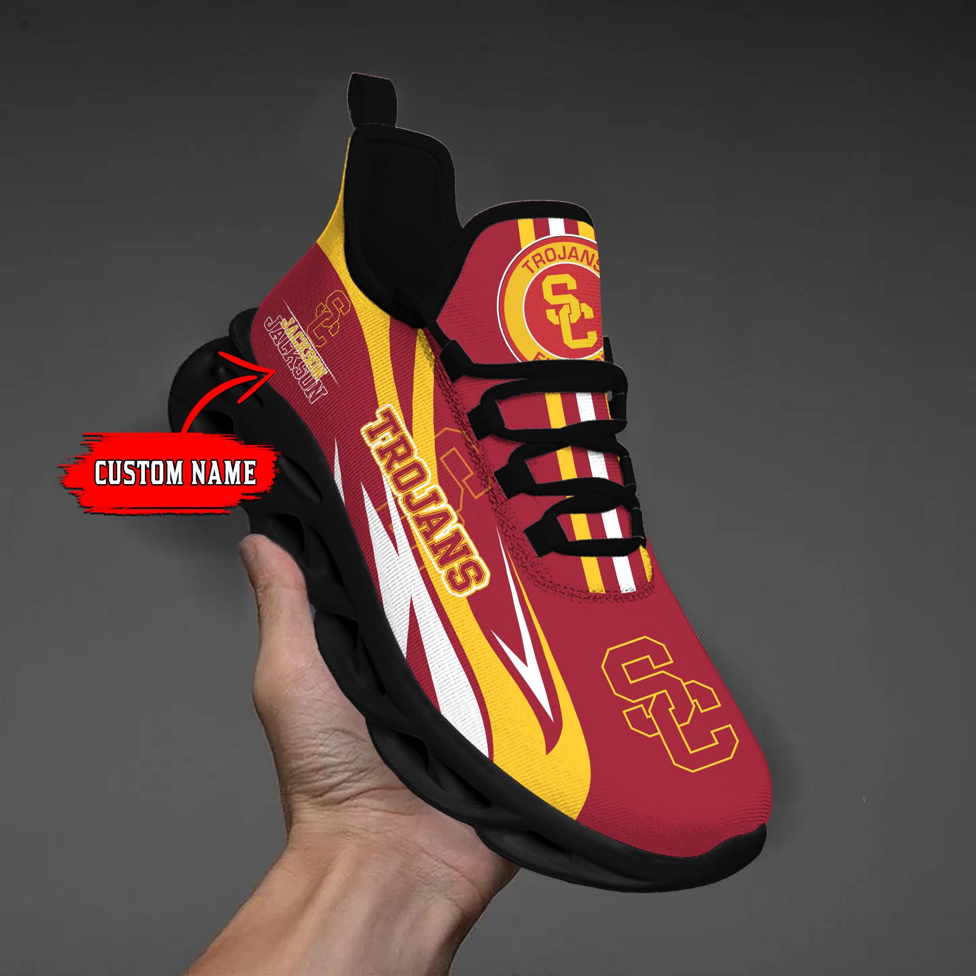 Ideafootwear USC Trojans Max Soul Shoes Sneakers For Men And Women
