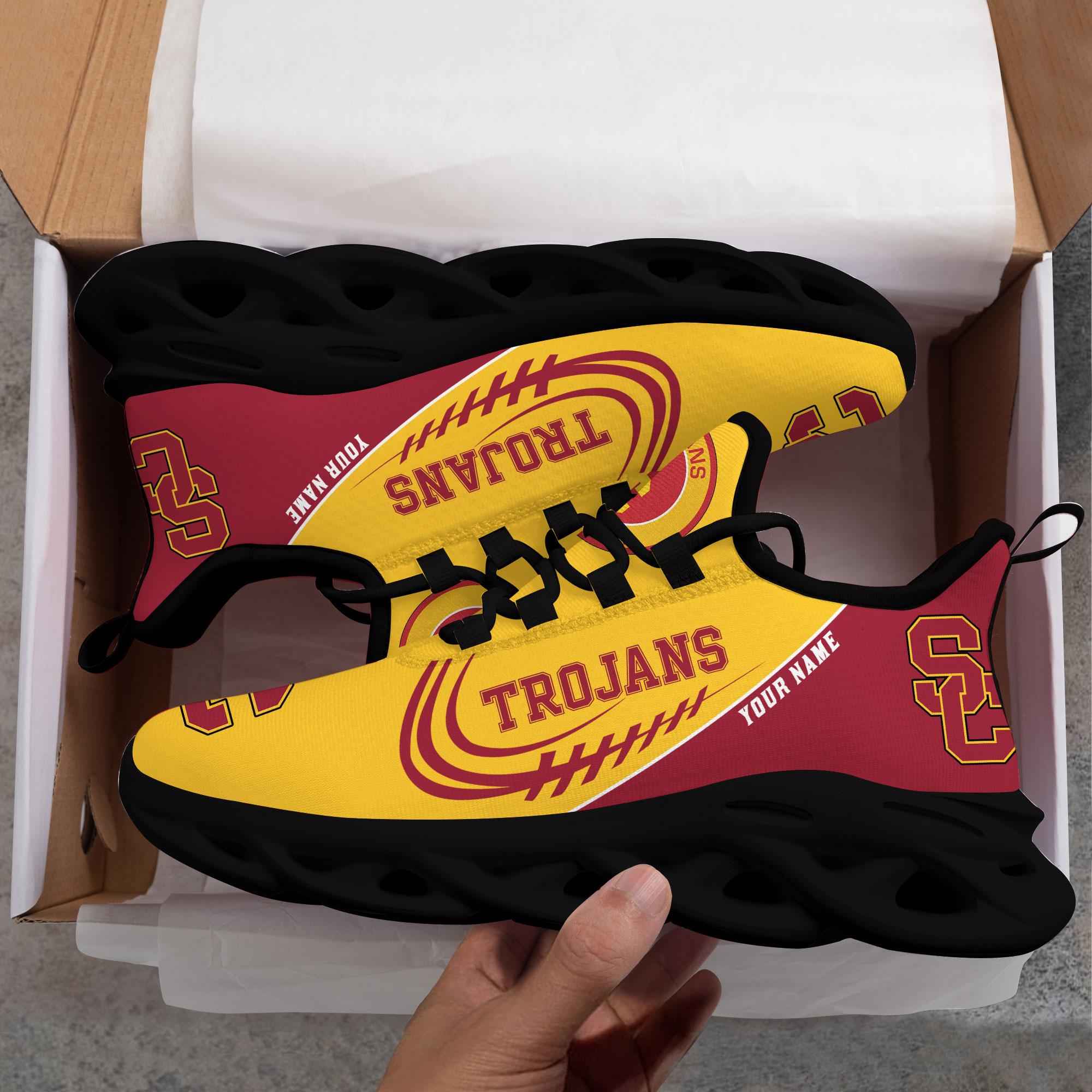 Ideafootwear USC Trojans Max Soul Shoes Sneakers For Men And Women