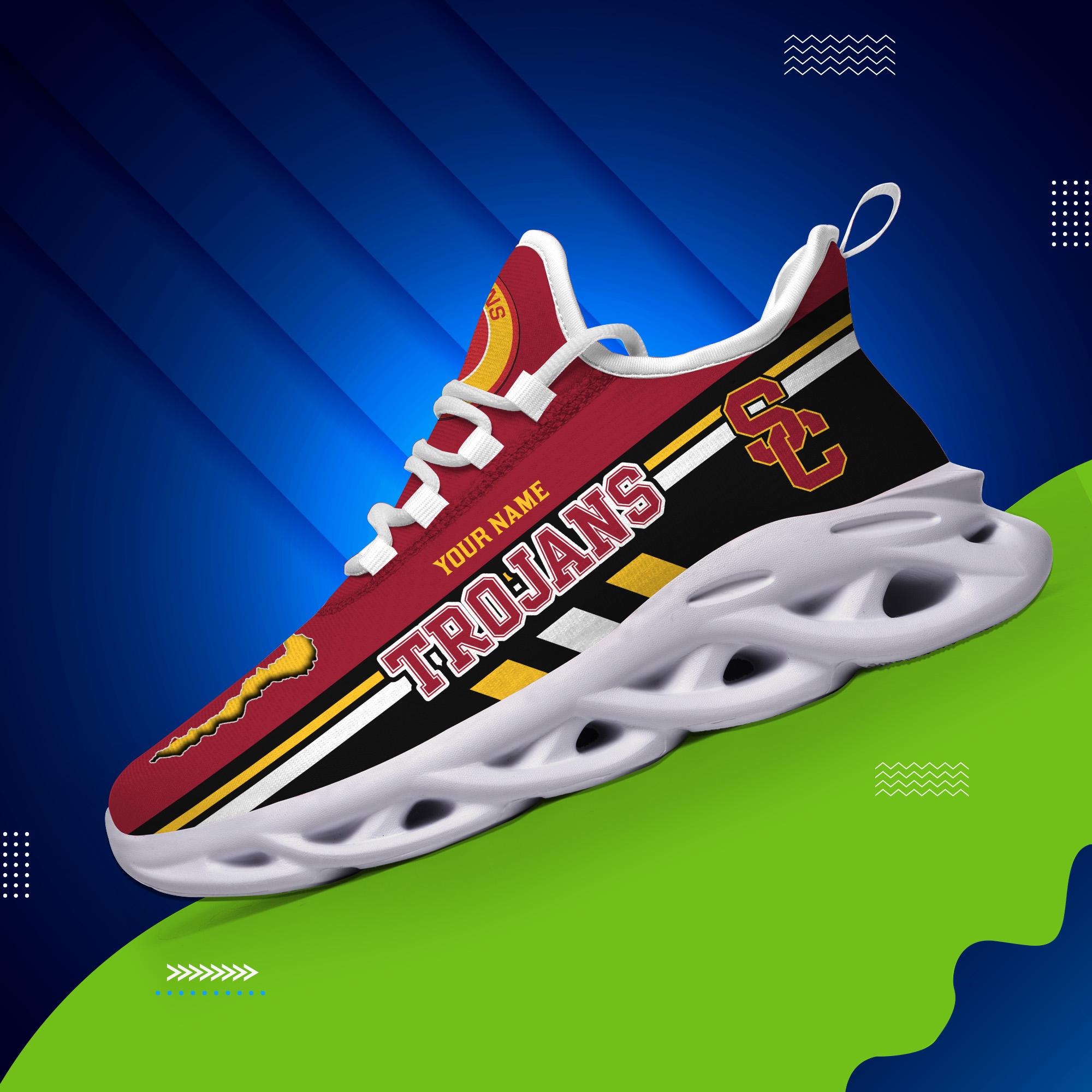 Ideafootwear USC Trojans Max Soul Shoes Sneakers For Men And Women