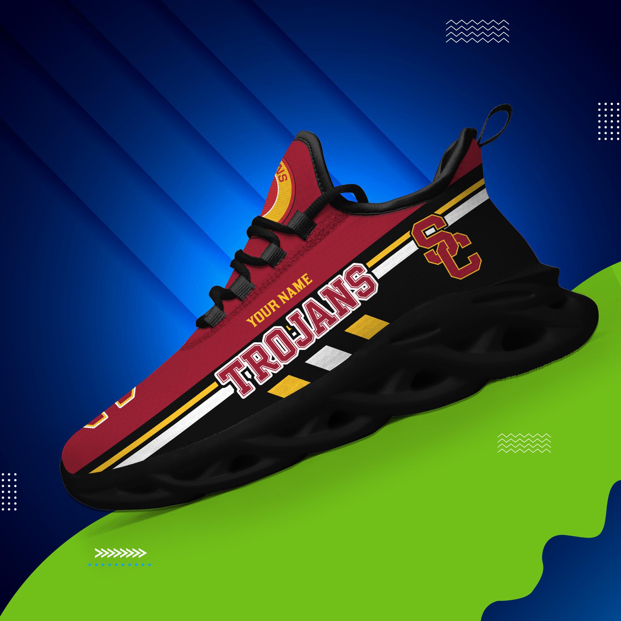 Ideafootwear USC Trojans Max Soul Shoes Sneakers For Men And Women