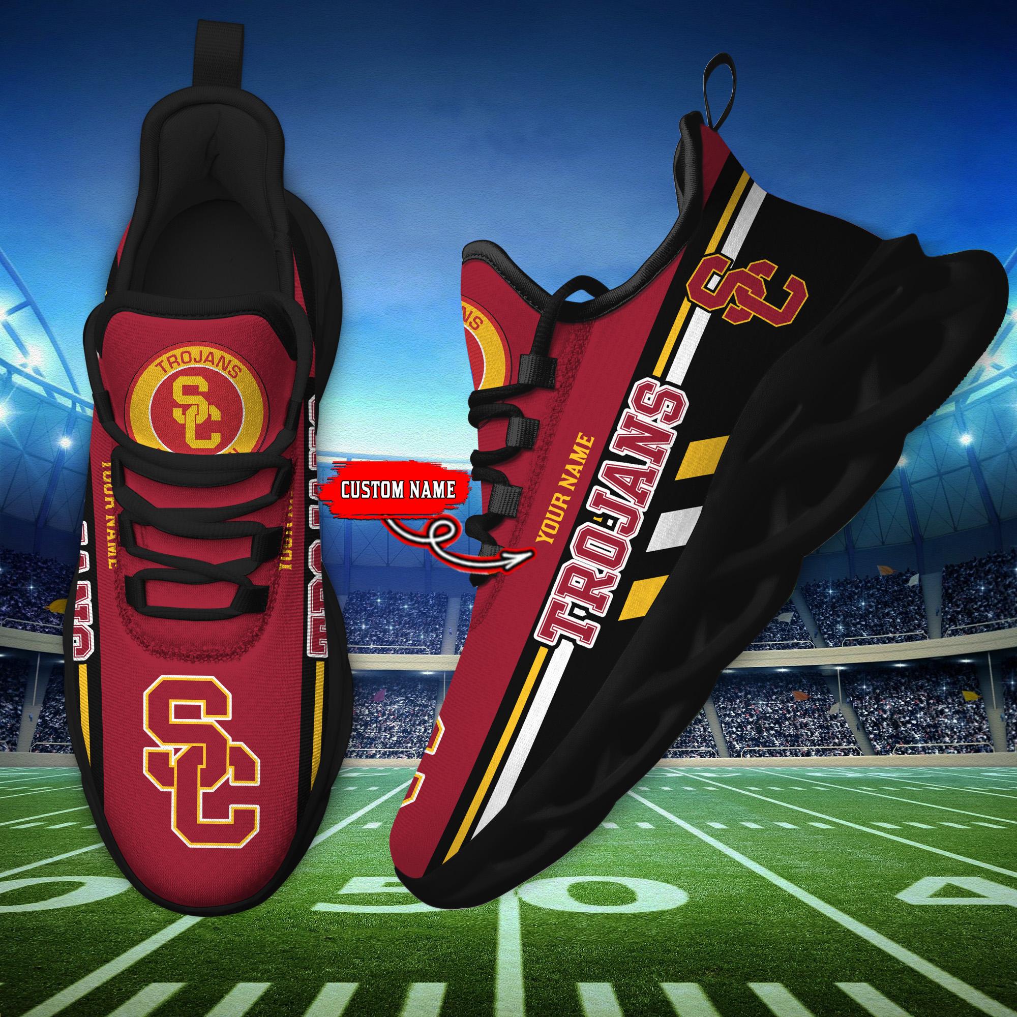 Ideafootwear USC Trojans Max Soul Shoes Sneakers For Men And Women