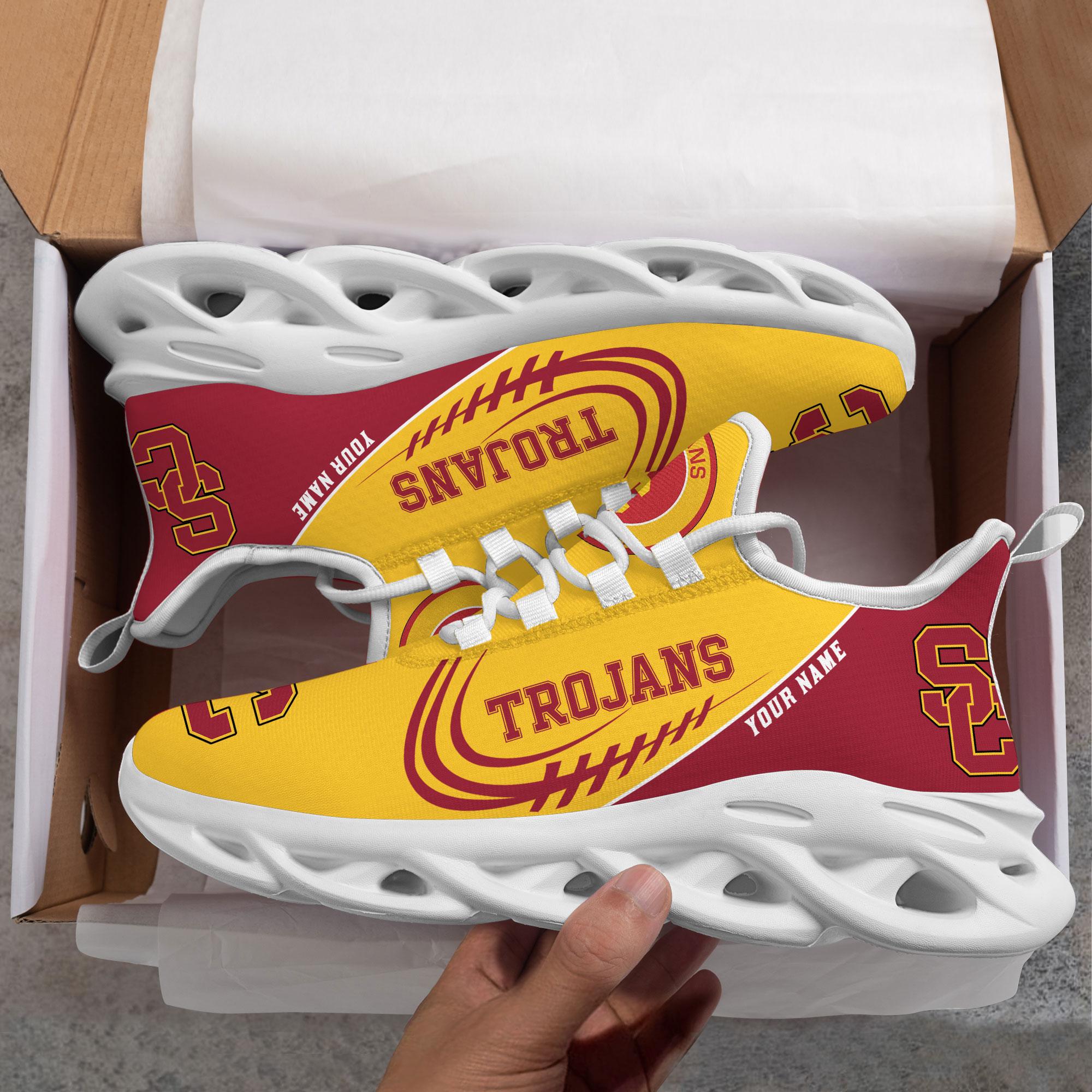 Ideafootwear USC Trojans Max Soul Shoes Sneakers For Men And Women