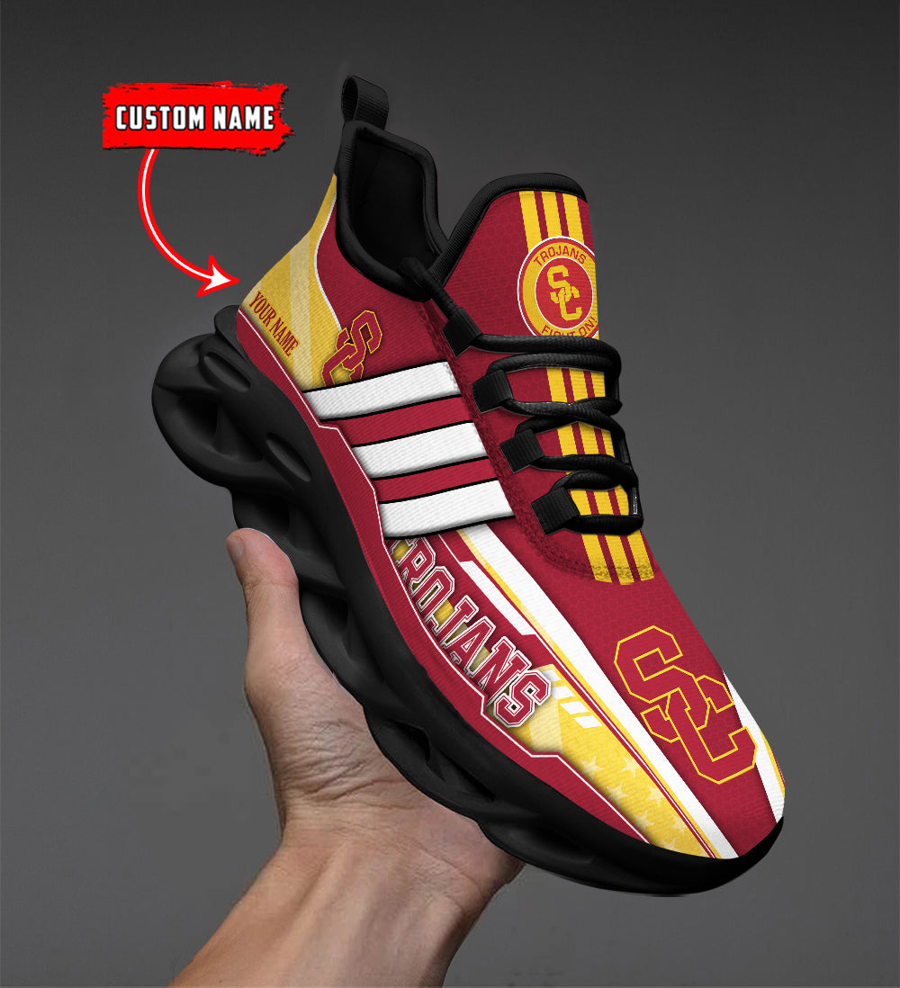 Ideafootwear USC Trojans Max Soul Shoes Sneakers For Men And Women