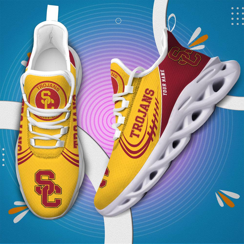Ideafootwear USC Trojans Max Soul Shoes Sneakers For Men And Women