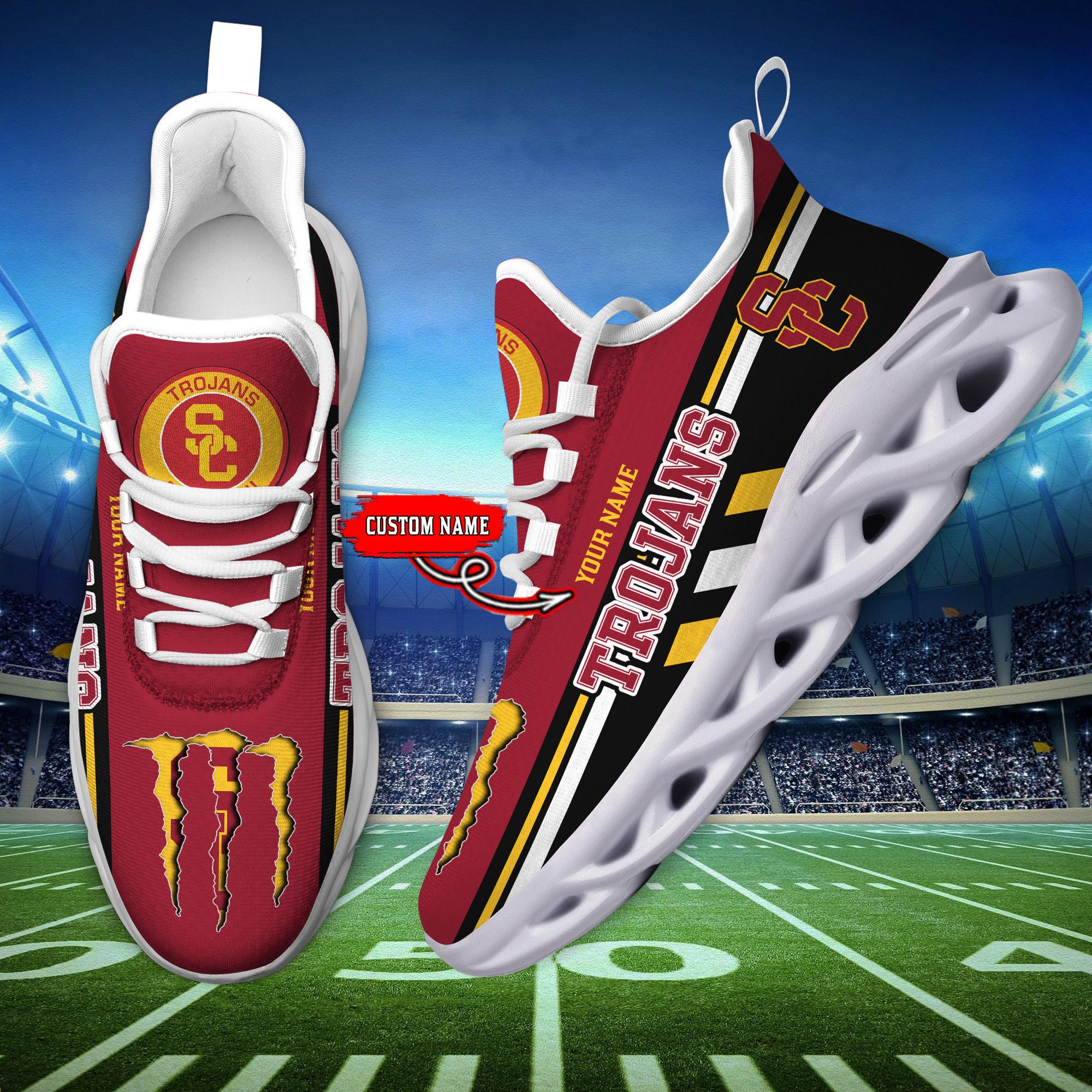 Ideafootwear USC Trojans Max Soul Shoes Sneakers For Men And Women