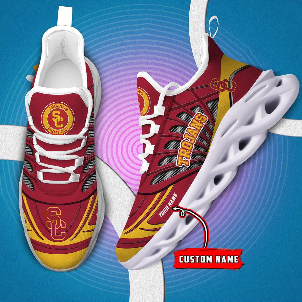 Ideafootwear USC Trojans Max Soul Shoes Sneakers For Men And Women