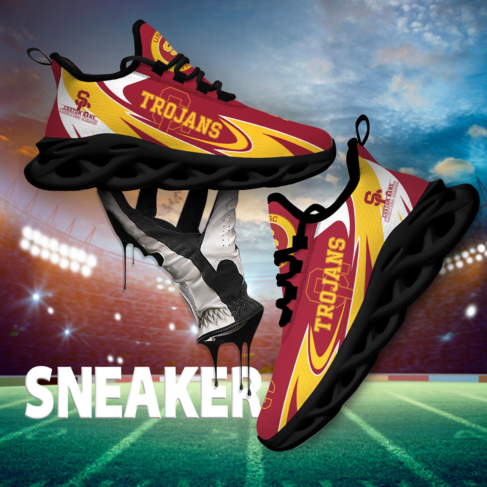 Ideafootwear USC Trojans Max Soul Shoes Sneakers For Men And Women